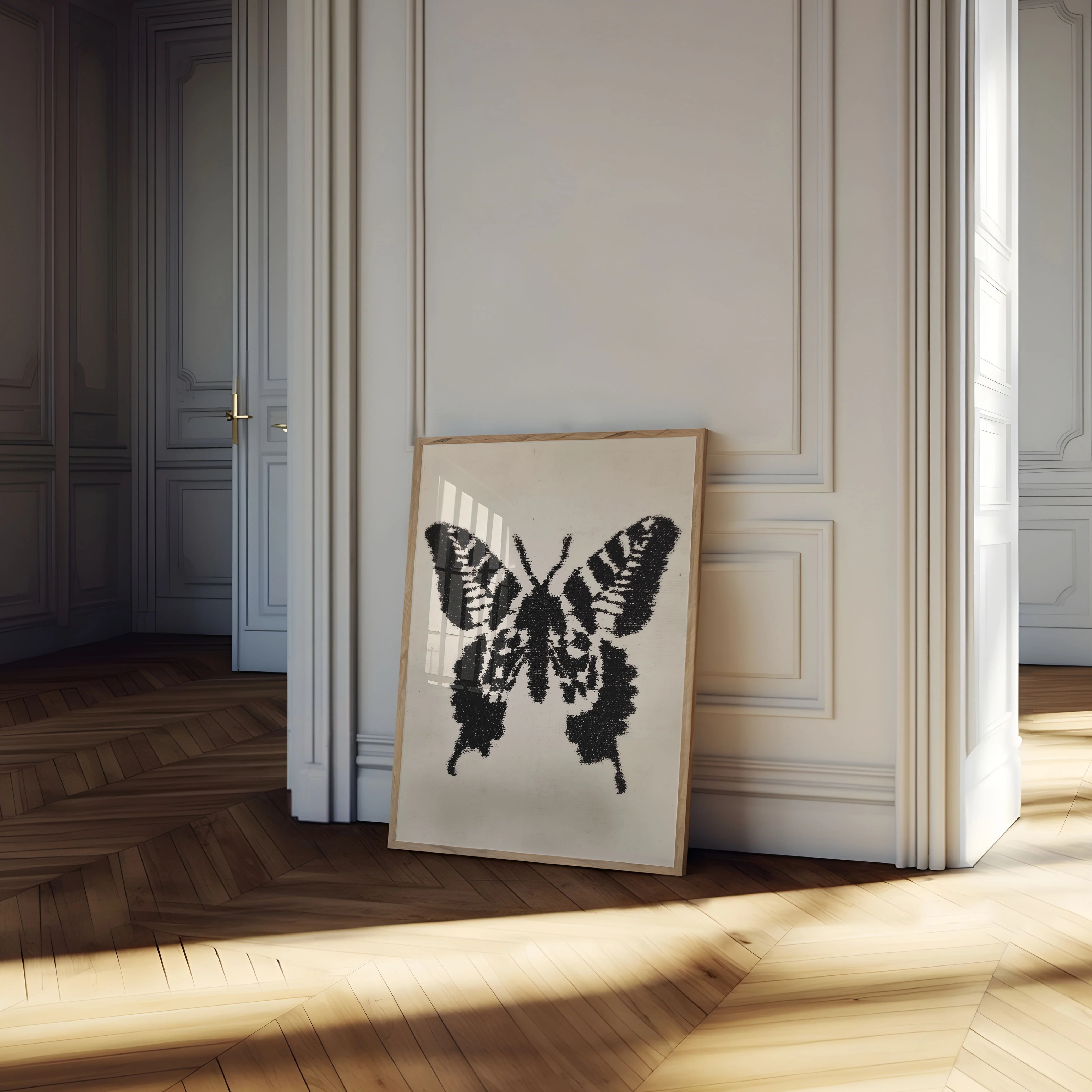 Abstract Butterfly Silhouette Poster - Image 4