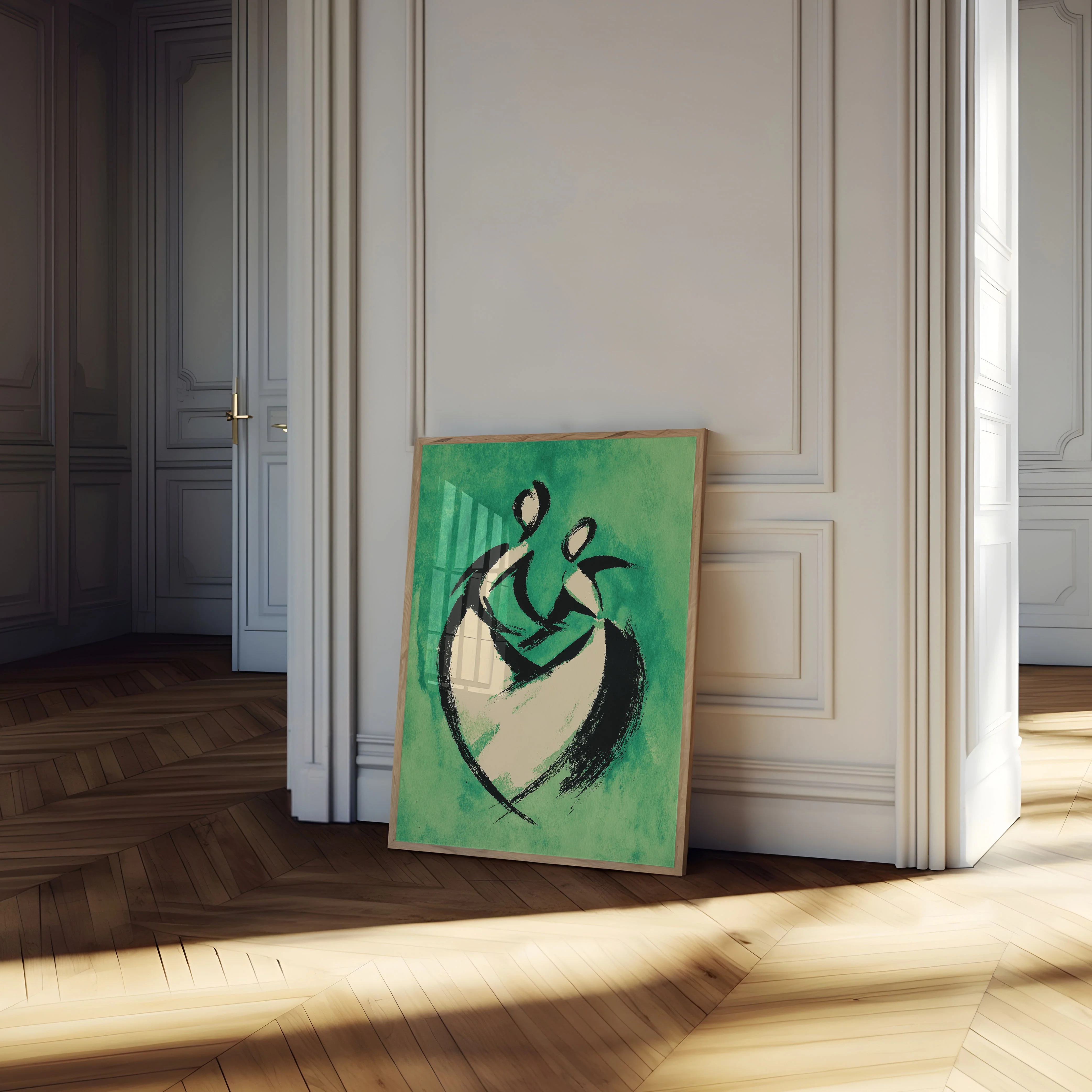 Abstract Figures Dancing Poster - Image 4
