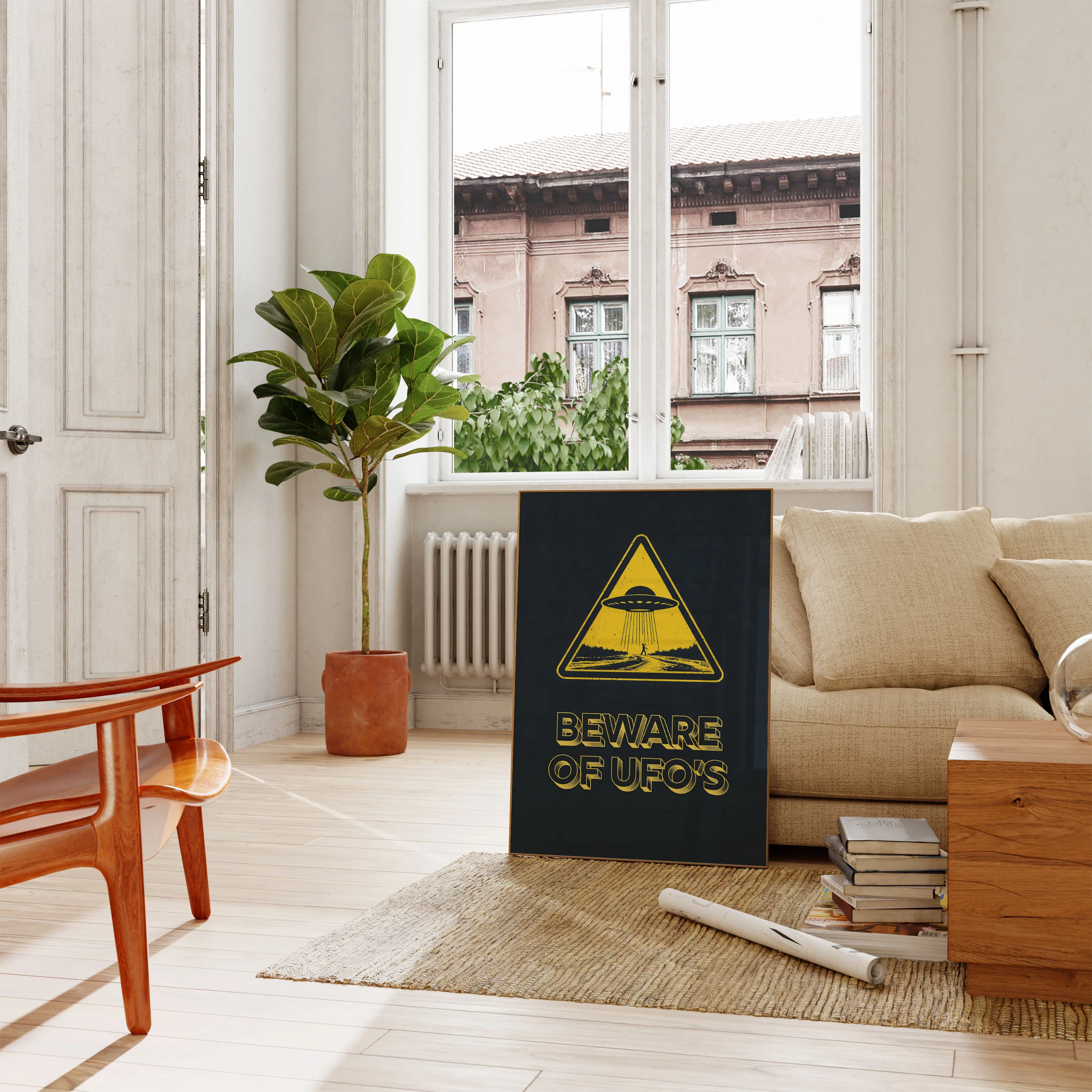 Alien Abduction Warning Poster - Image 2