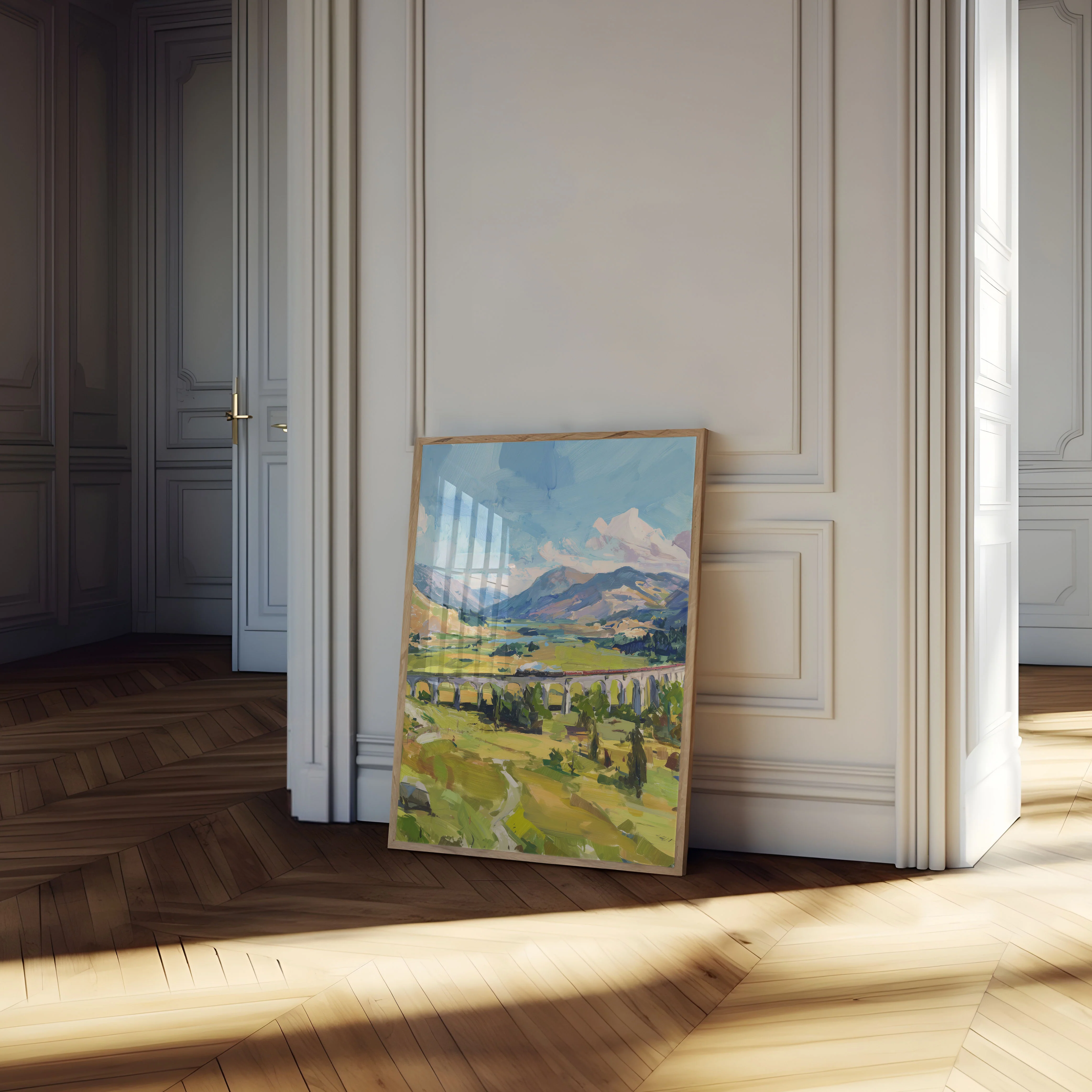 Alpine Train Valley Viaduct Poster - Image 4