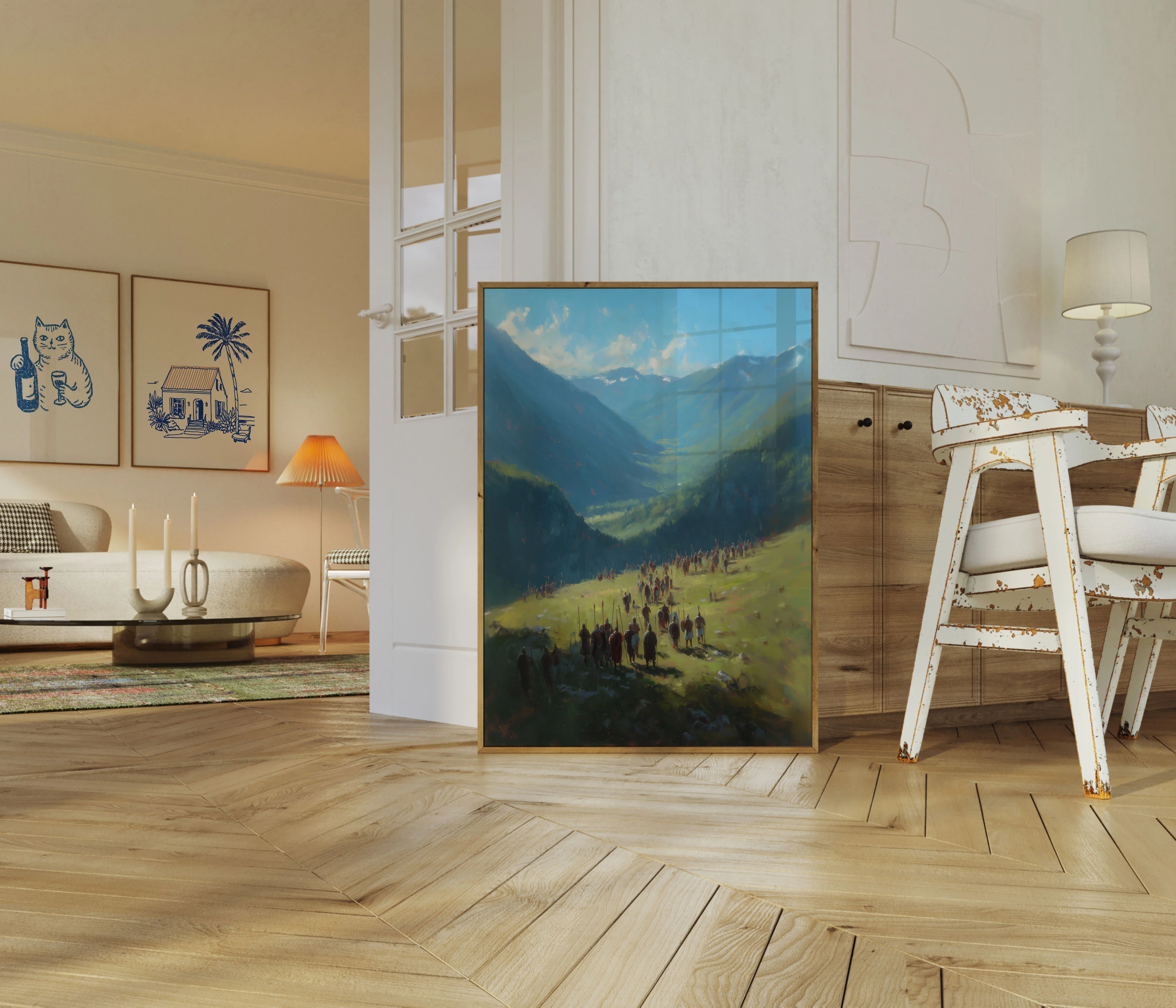 Ancient Warriors Mountain Valley Poster - Image 5