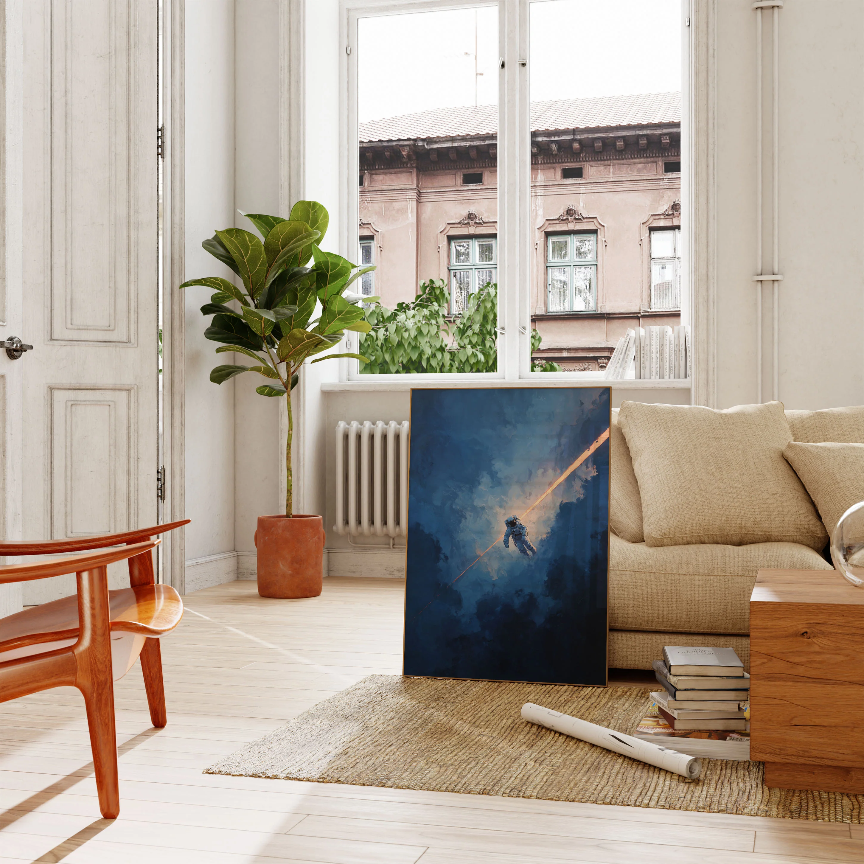 Astronaut Light Bridge Poster - Image 2