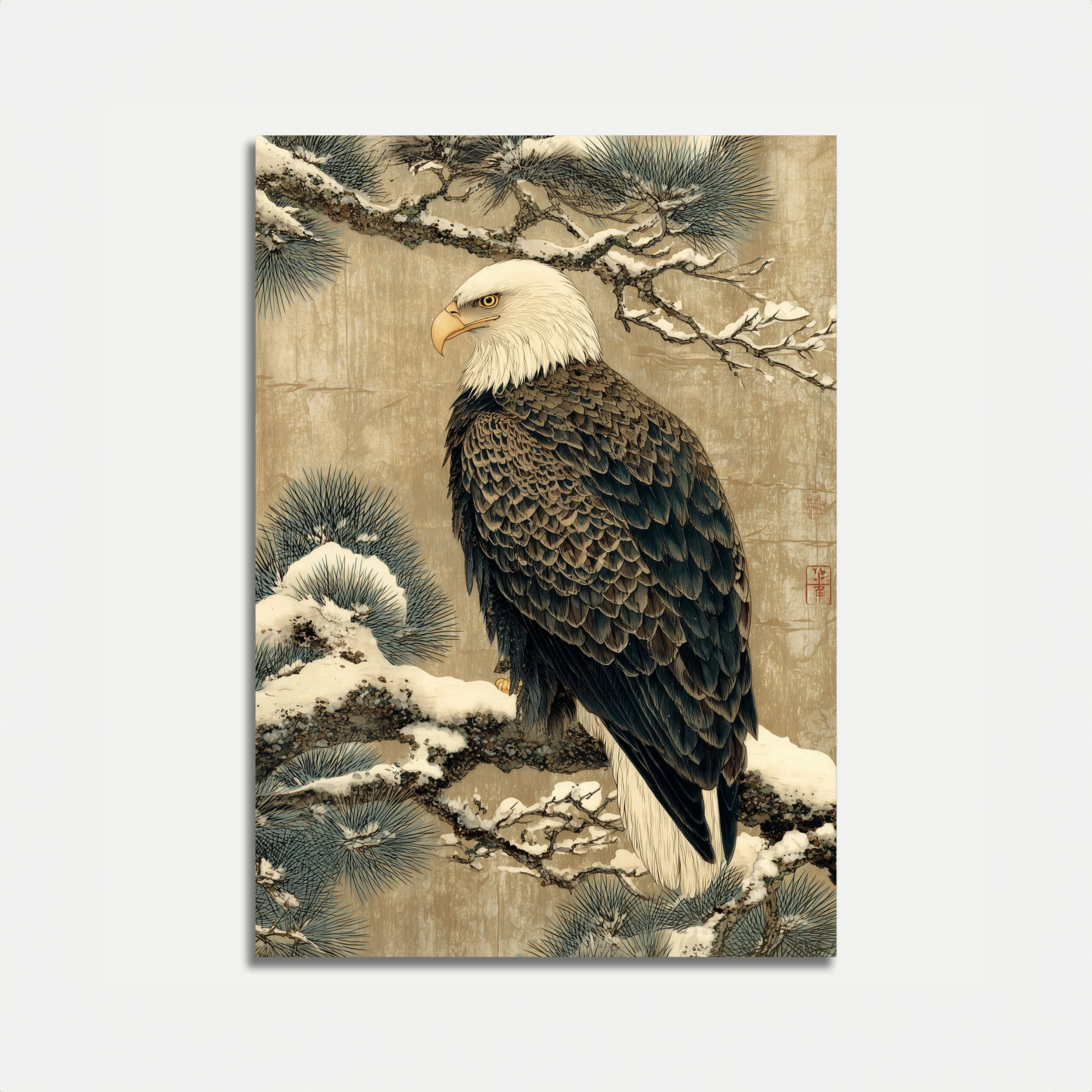 Bald Eagle in Winter Poster