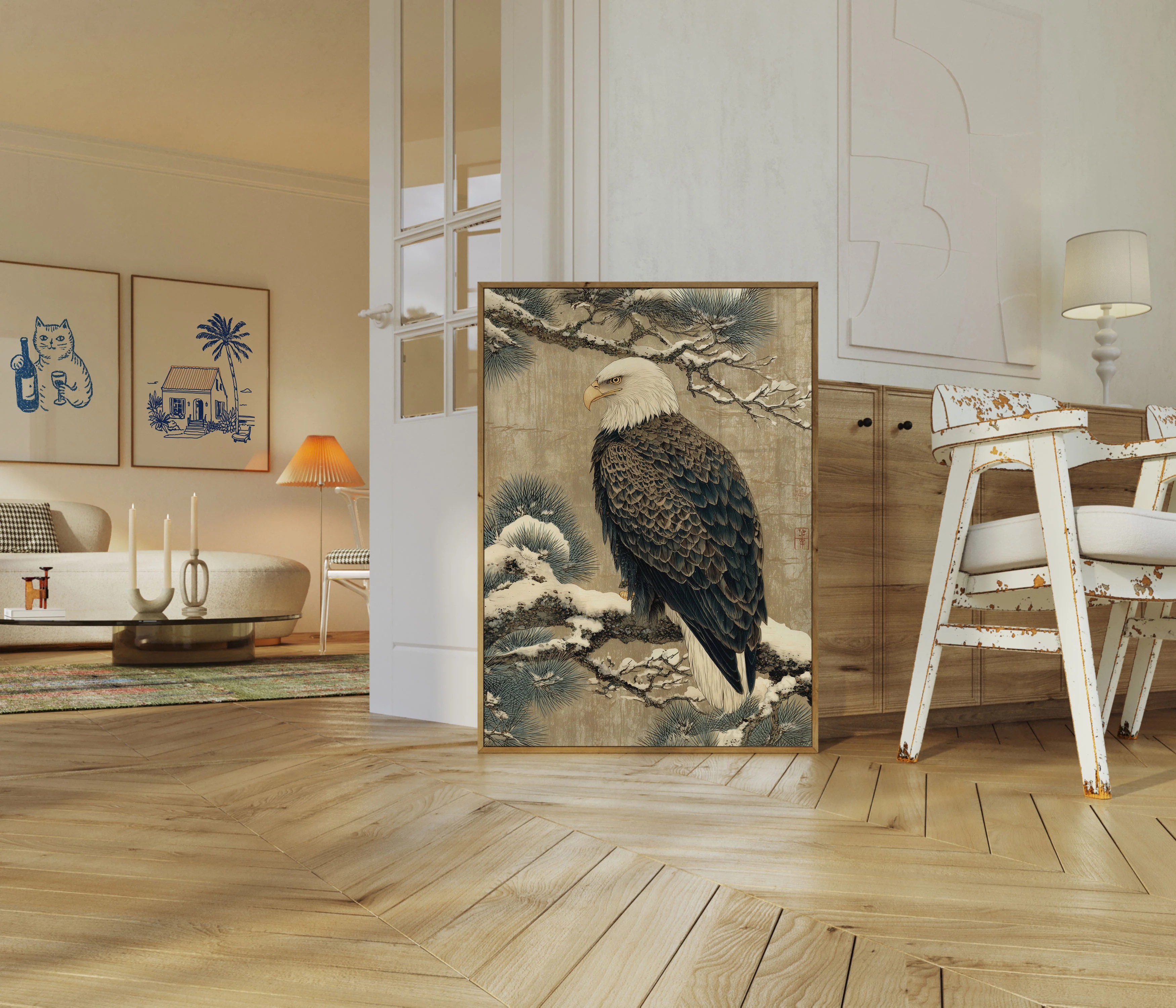 Bald Eagle in Winter Poster - Image 5