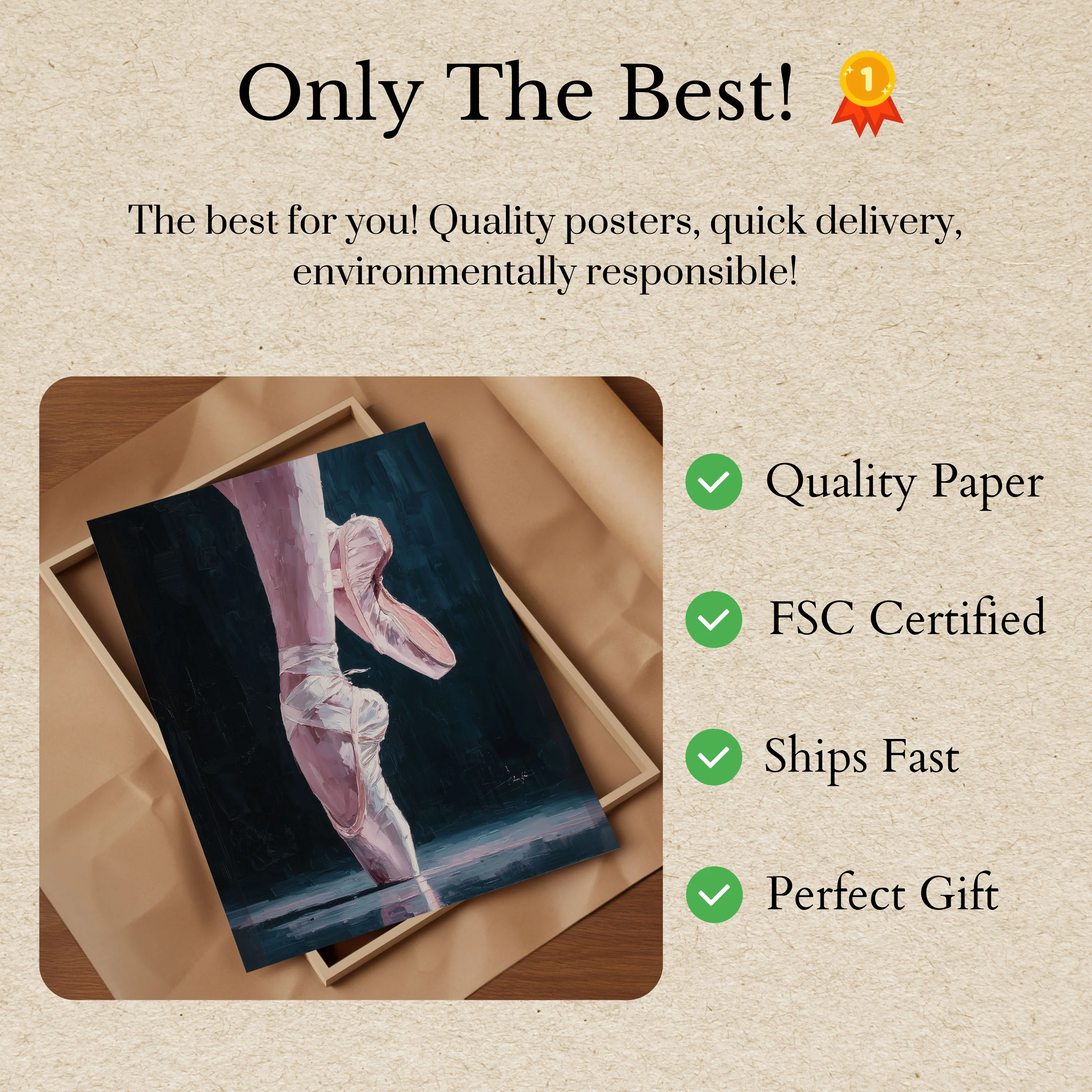 Ballet Pointe Elegance Poster - Image 3