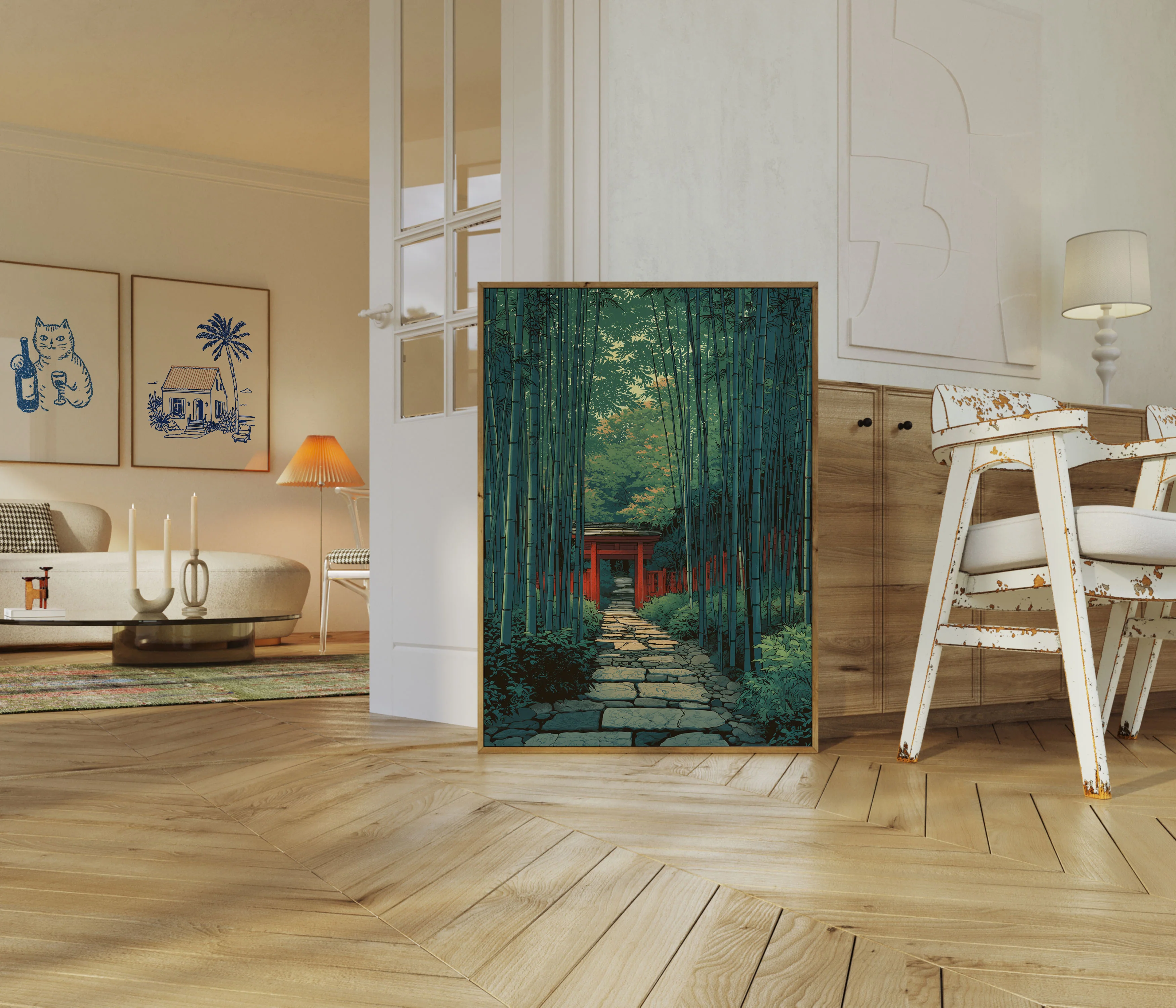 Bamboo Forest Temple Gateway Poster - Image 5