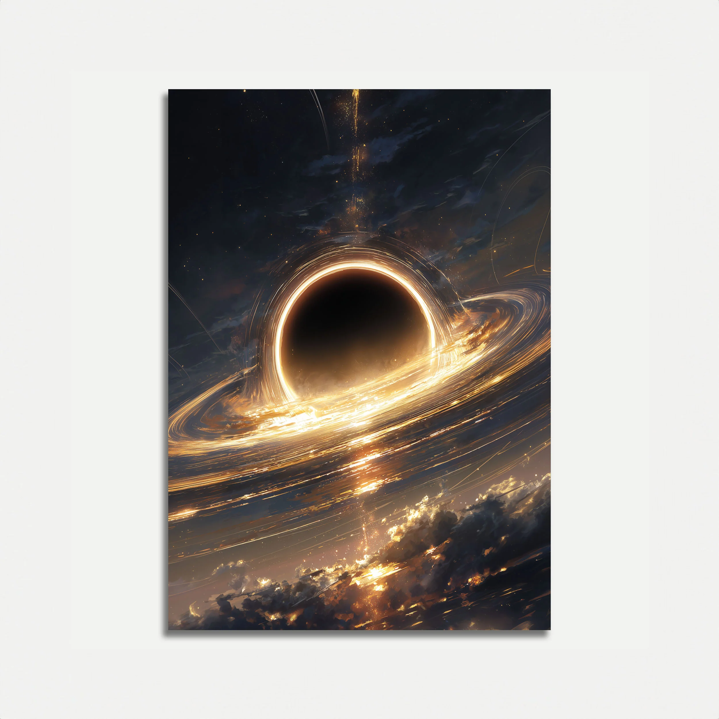 Black Hole Cosmic Vortex Poster