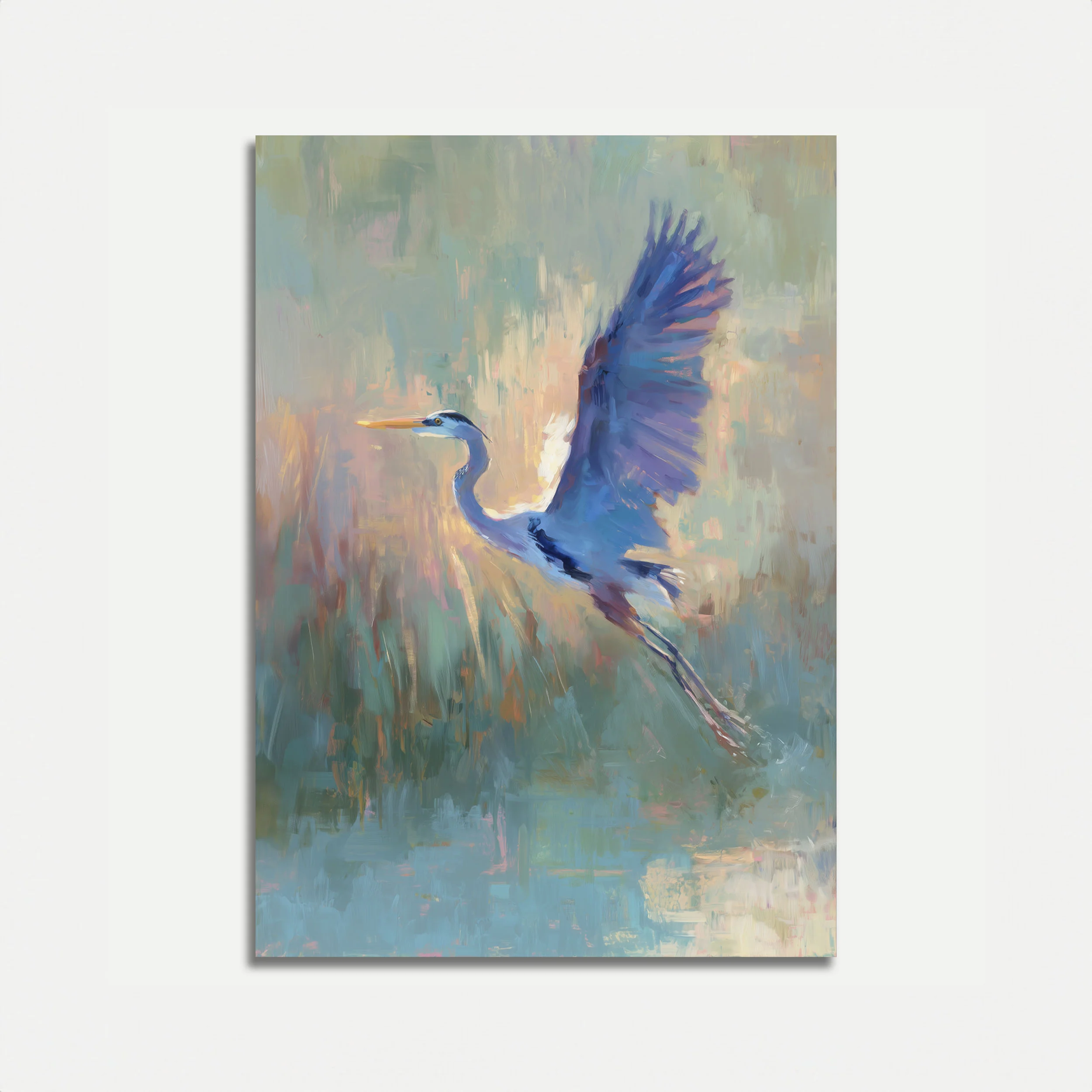 Blue Heron Taking Flight Poster