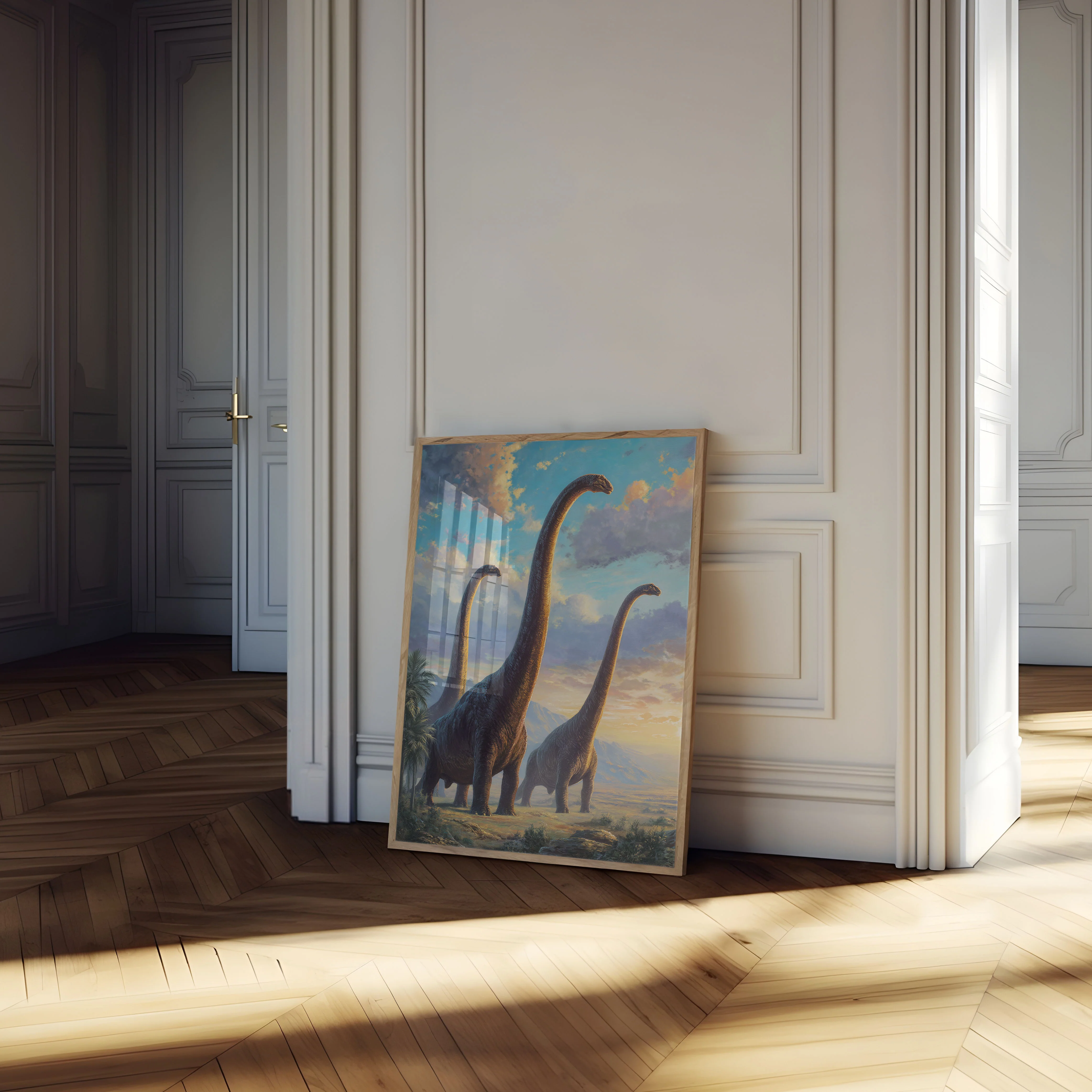 Brachiosaurus Sunset Majesty Poster - Image 4