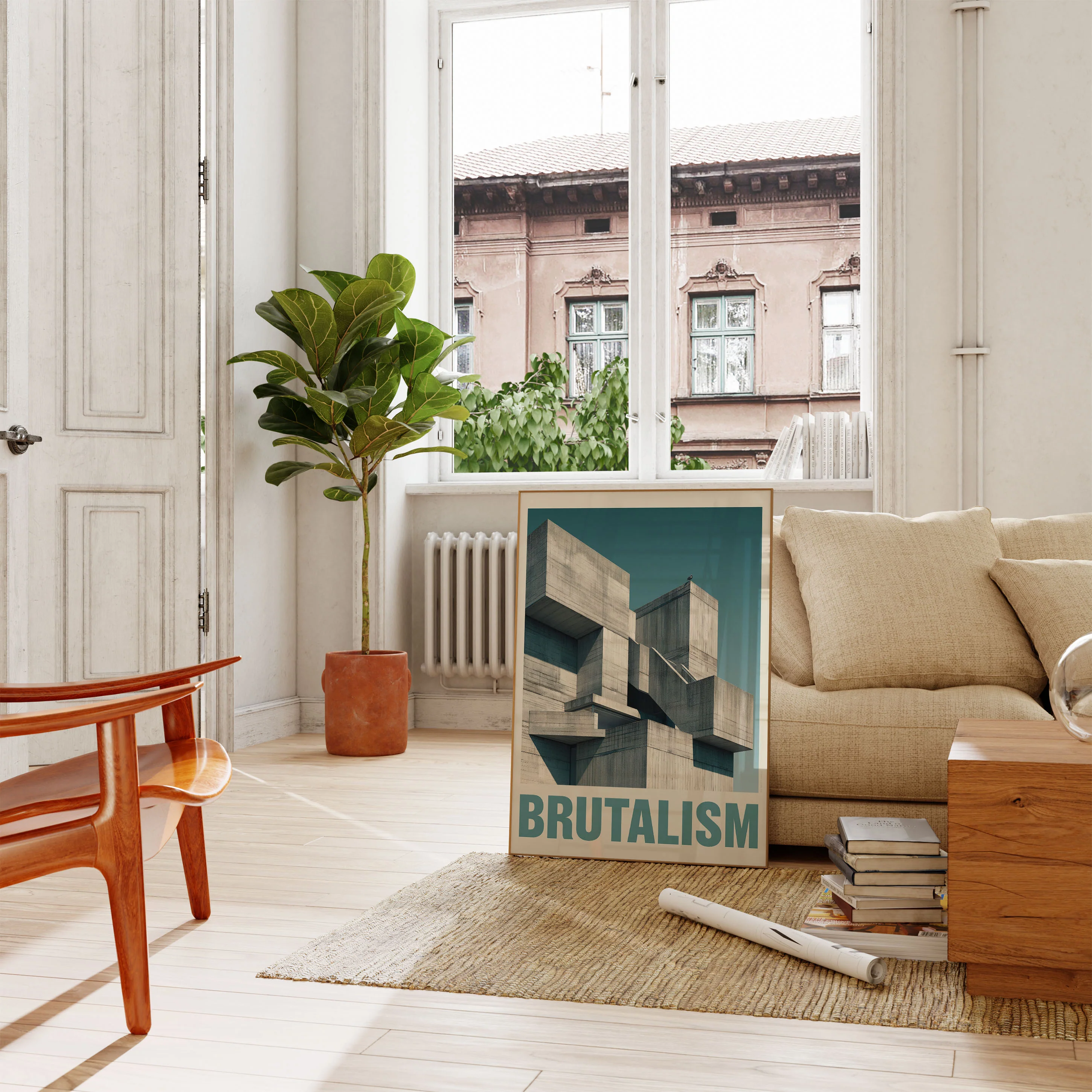 Brutalist Architecture Design Poster - Image 2