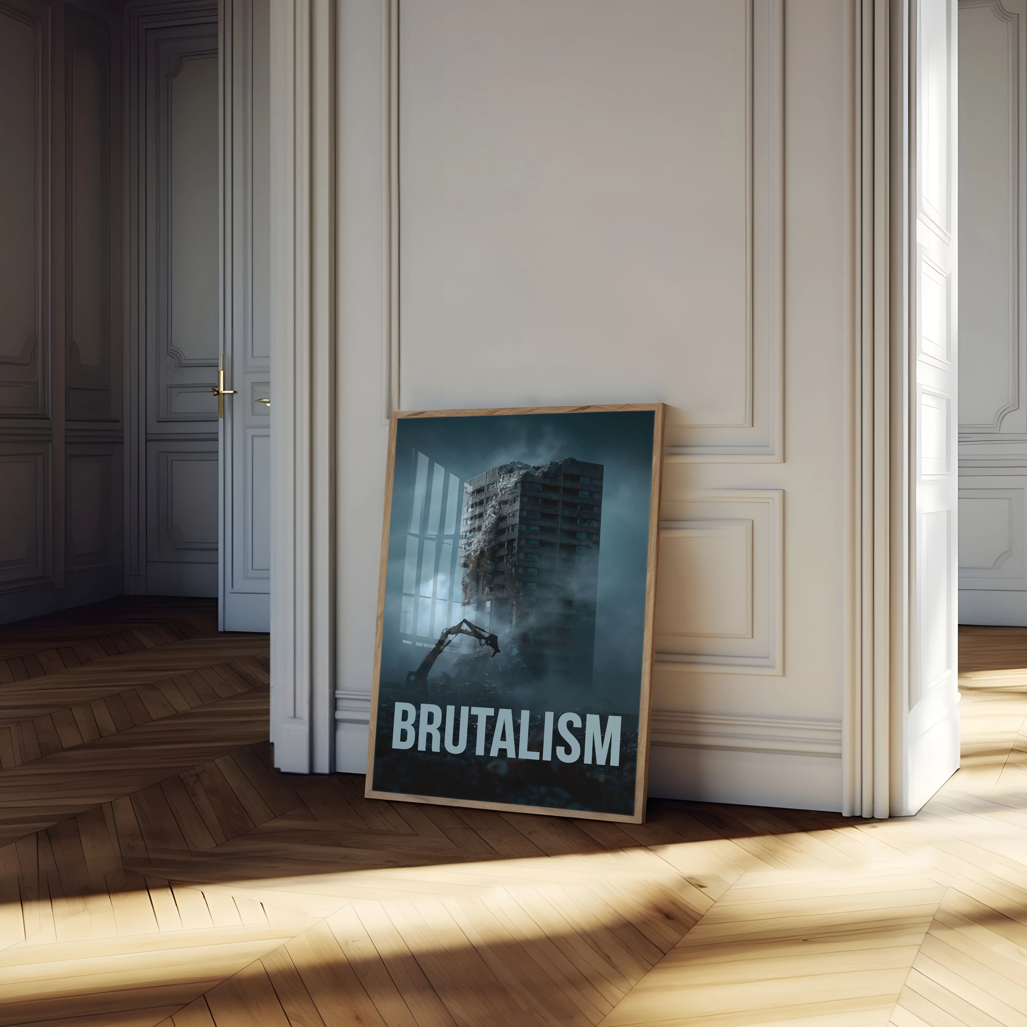 Brutalist Architecture Destruction Poster - Image 4