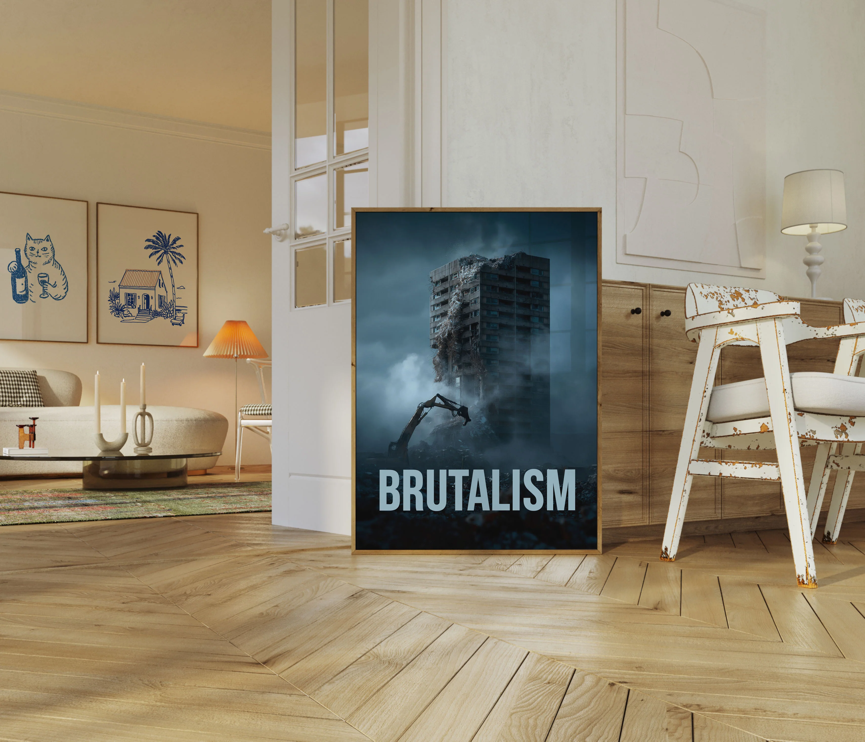 Brutalist Architecture Destruction Poster - Image 5