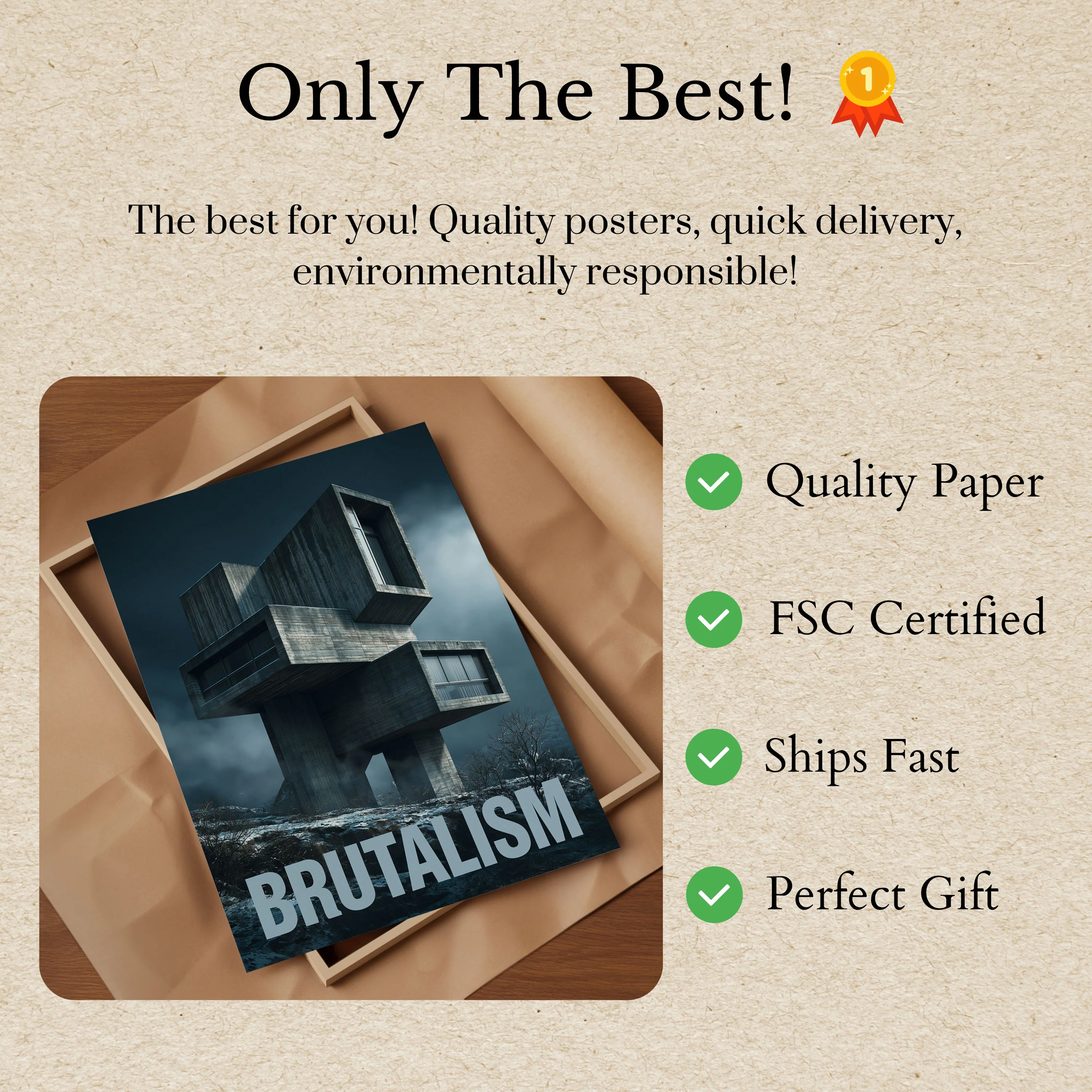 Brutalist Architecture Masterpiece Poster - Image 3