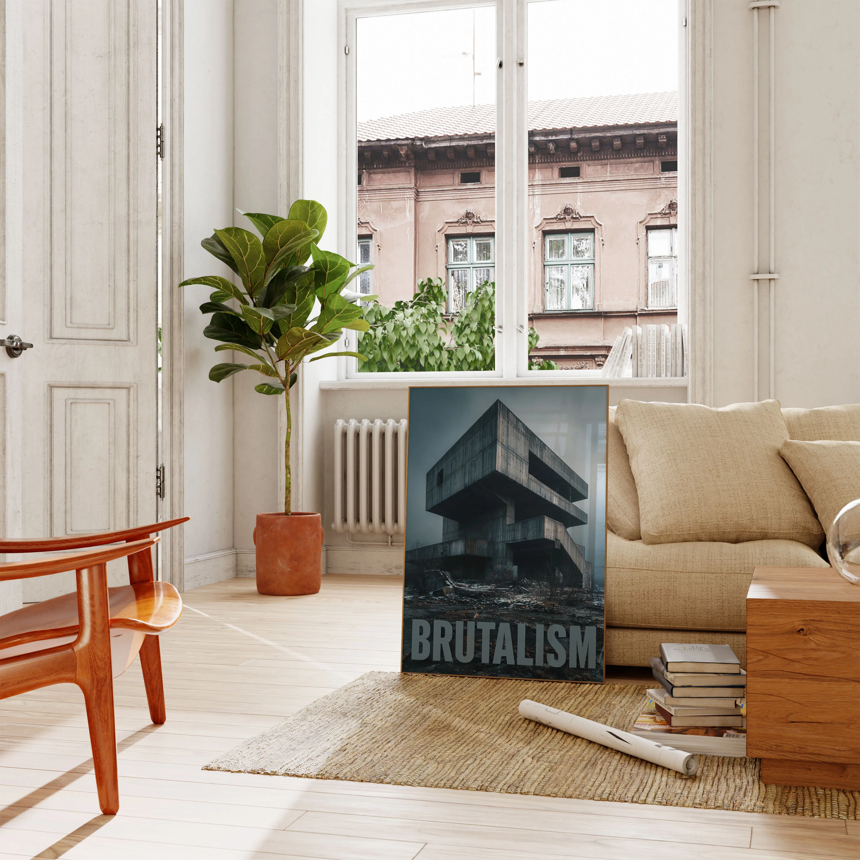 Brutalist Architecture Monument Poster - Image 2