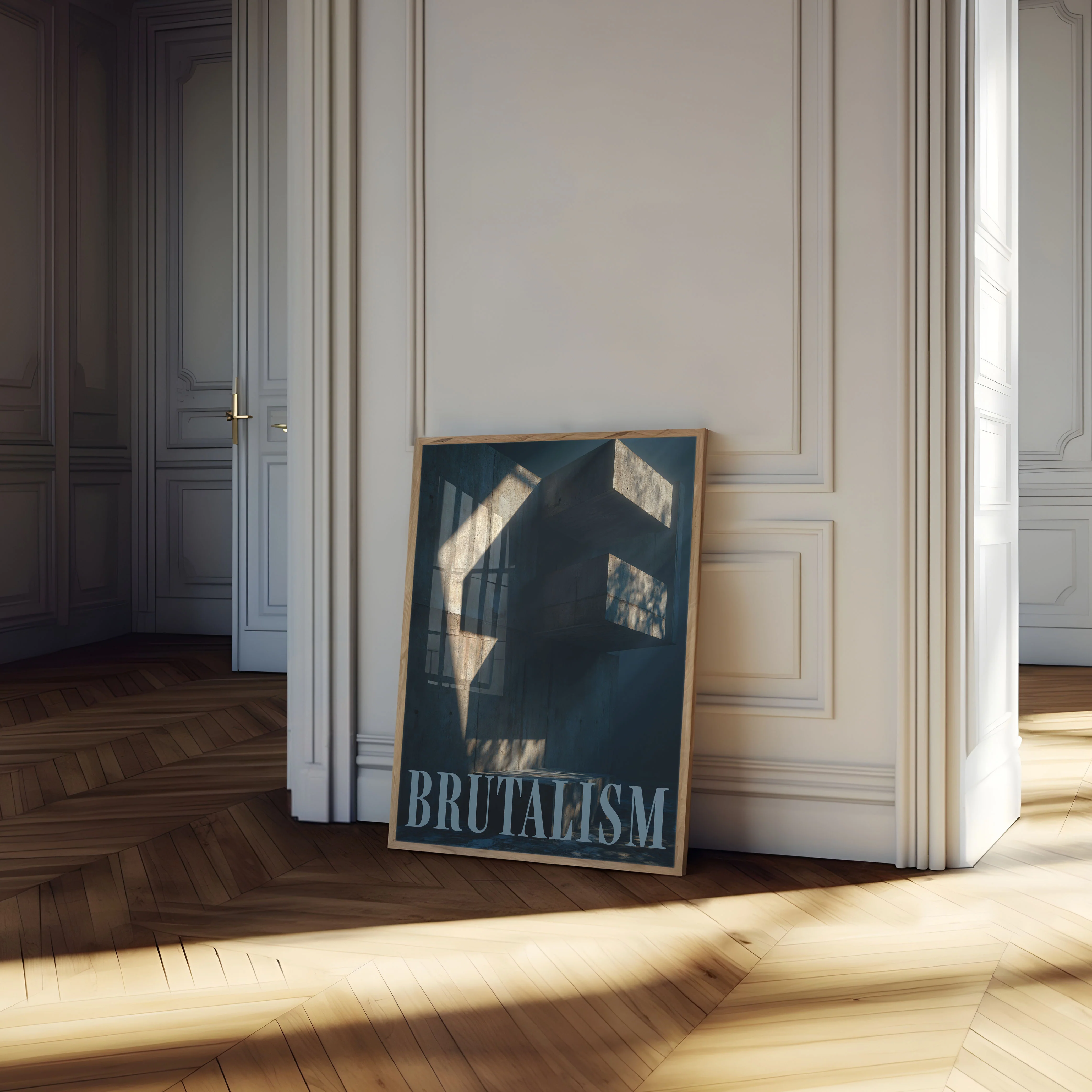 Brutalist Architecture Shadows Poster - Image 4