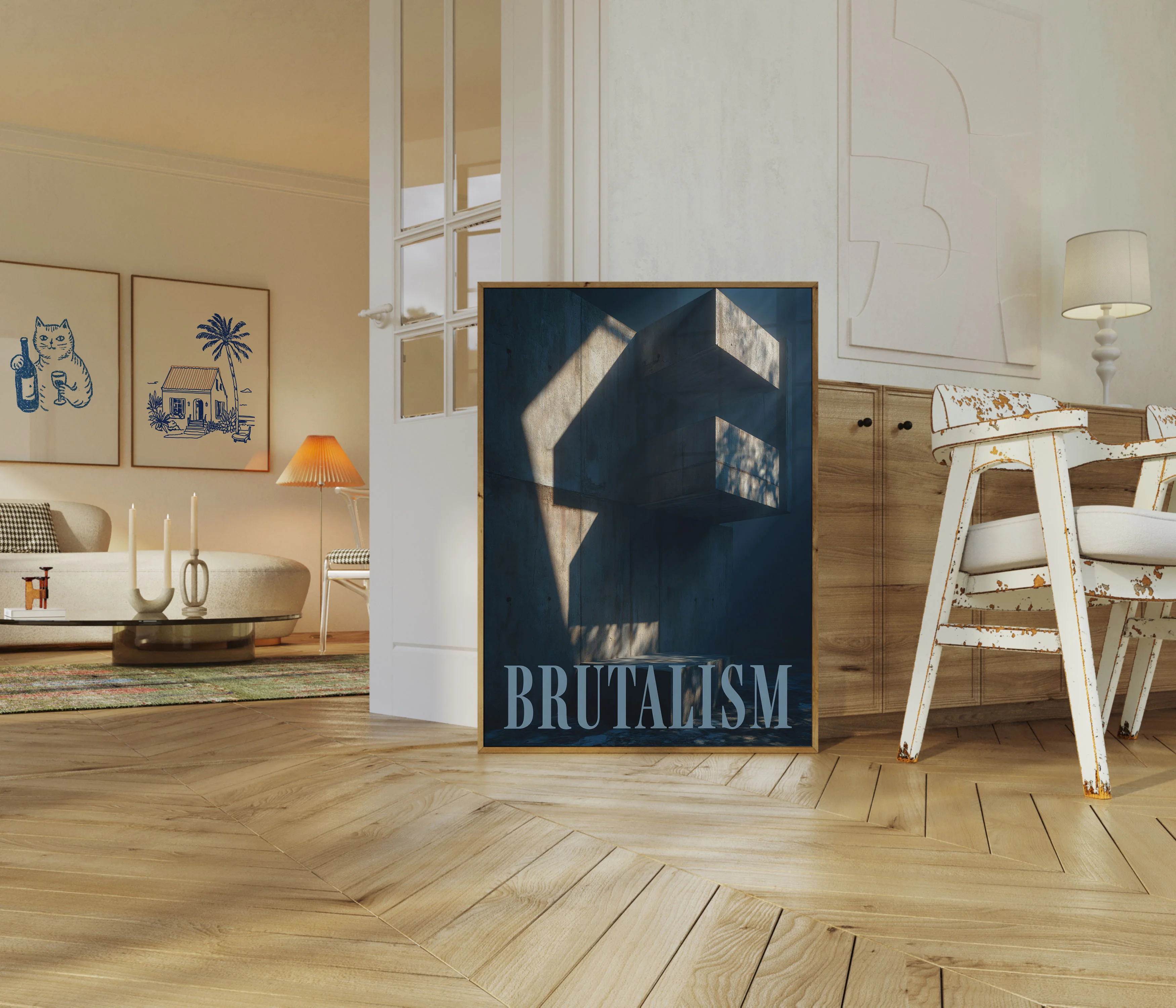 Brutalist Architecture Shadows Poster - Image 5