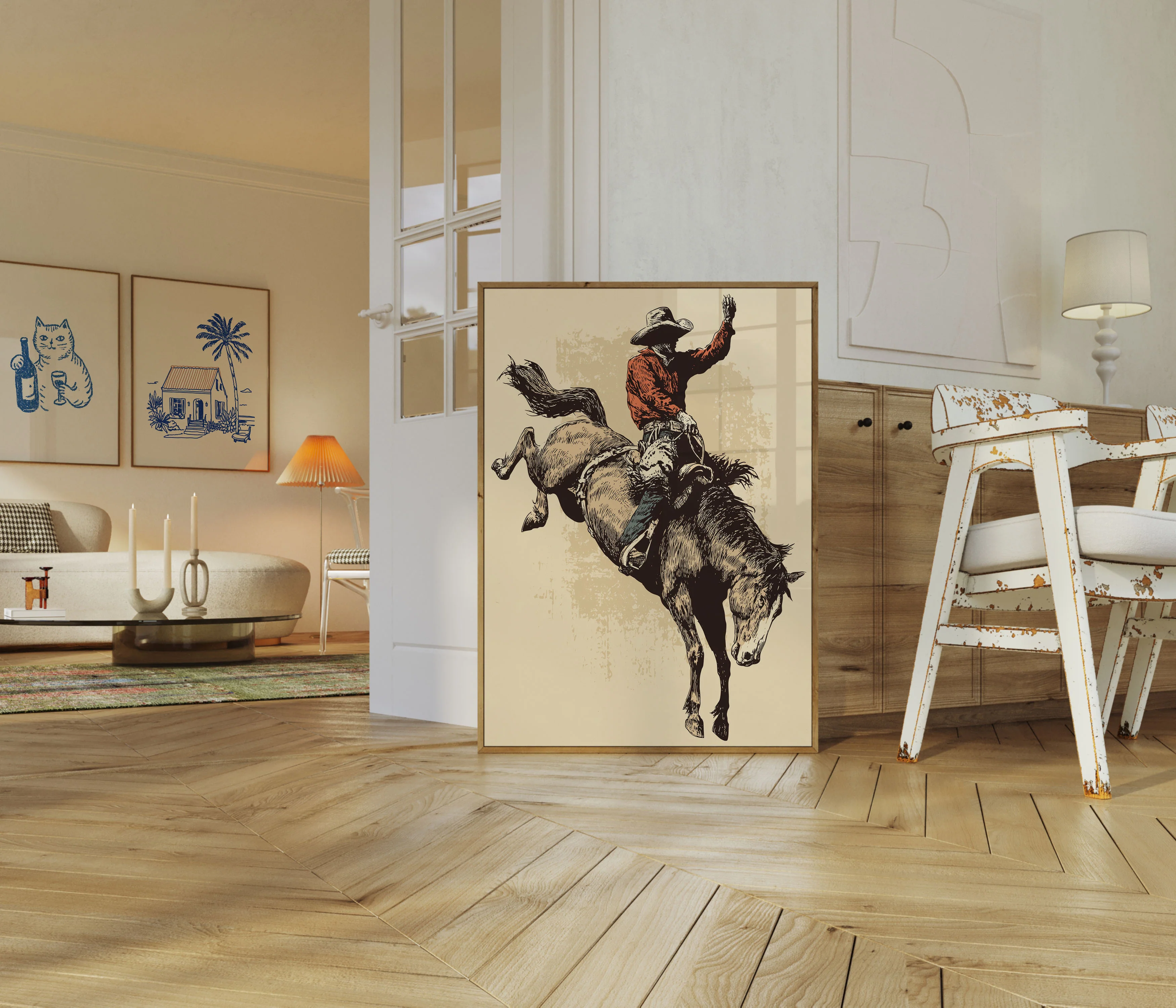 Bucking Bronco Rodeo Poster - Image 5
