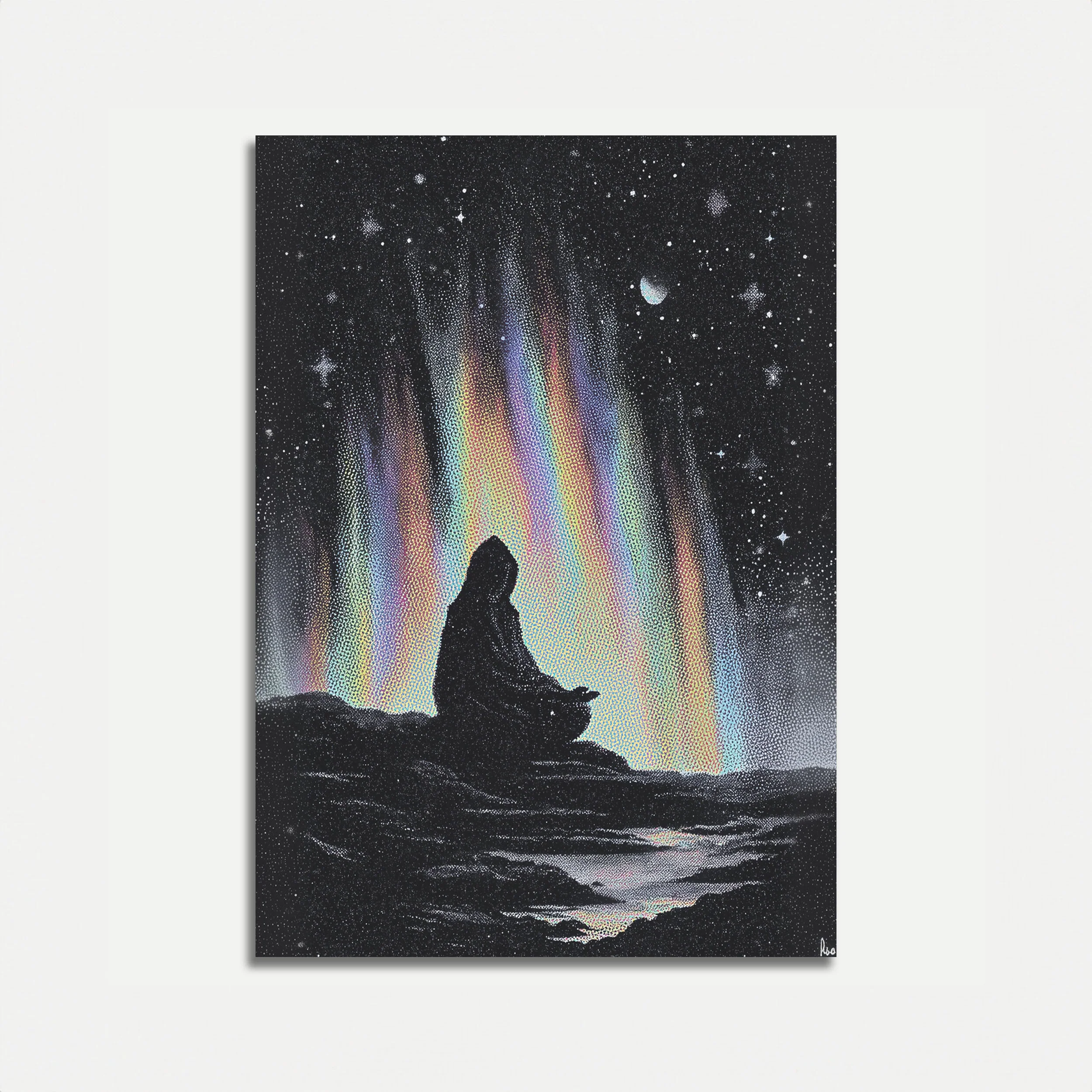 Celestial Light Meditation Poster