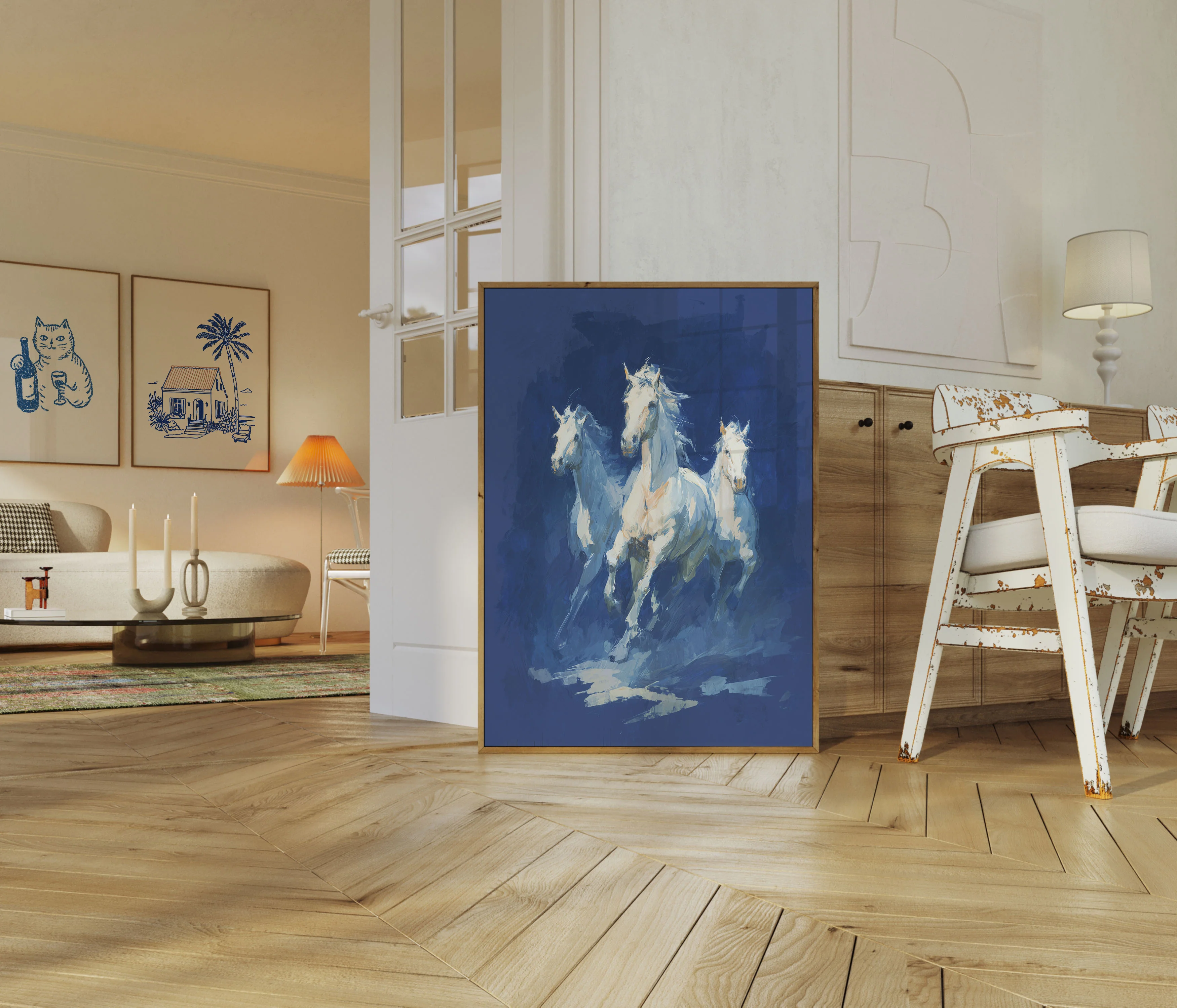 Celestial Stallions Blue Motion Poster - Image 5
