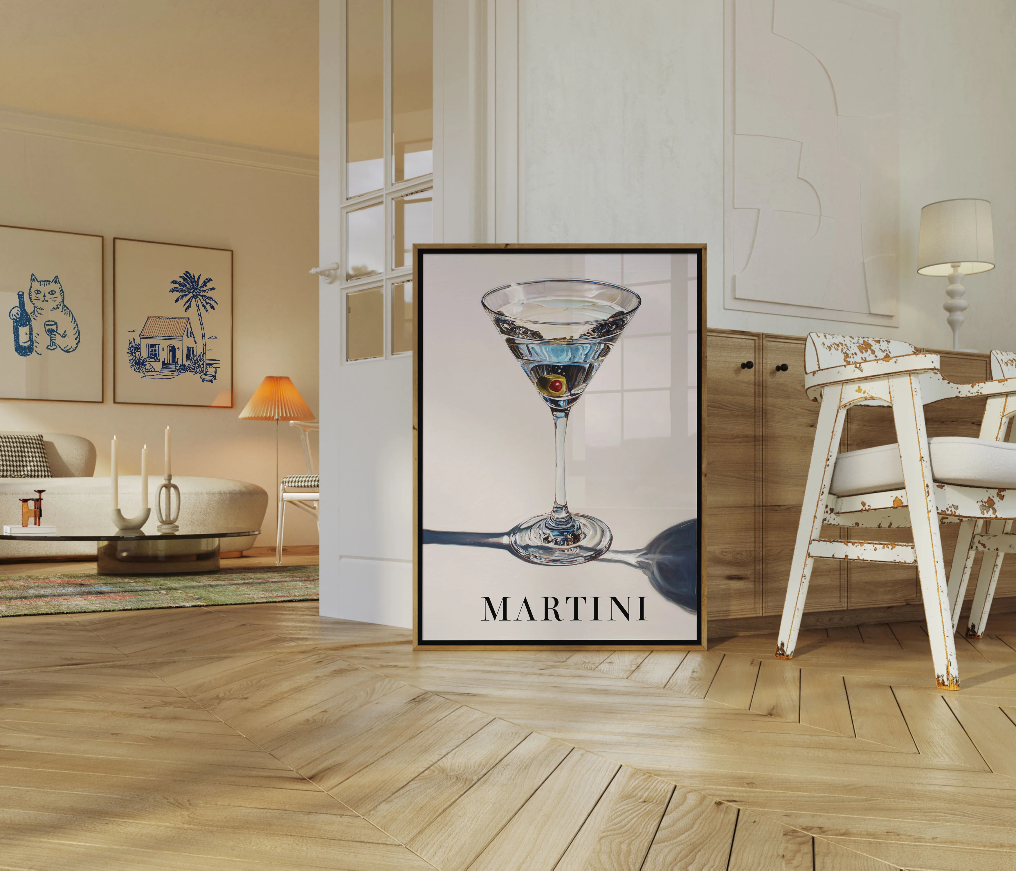 Classic Martini Glass Art Poster - Image 5