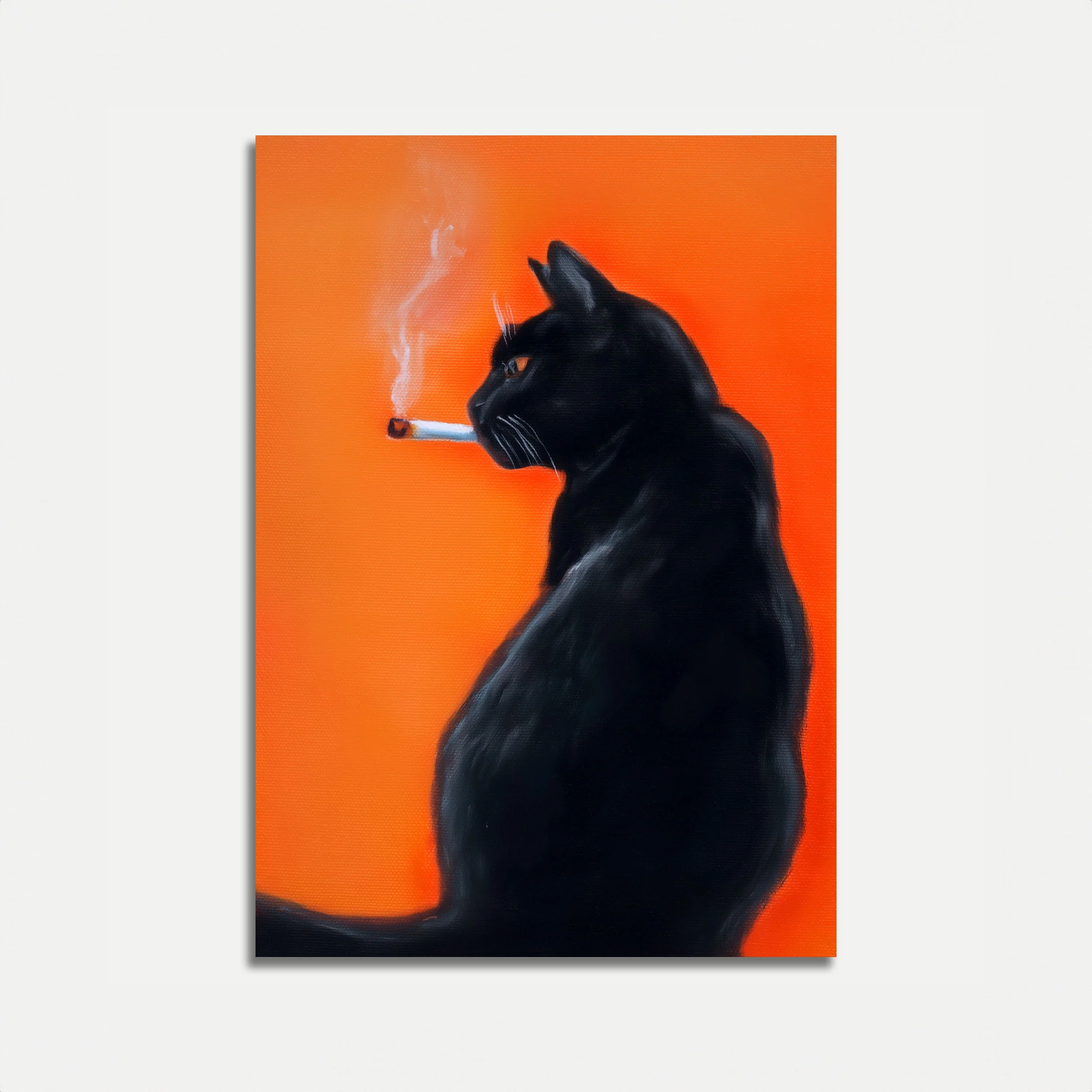 Cool Cat Smoking Poster