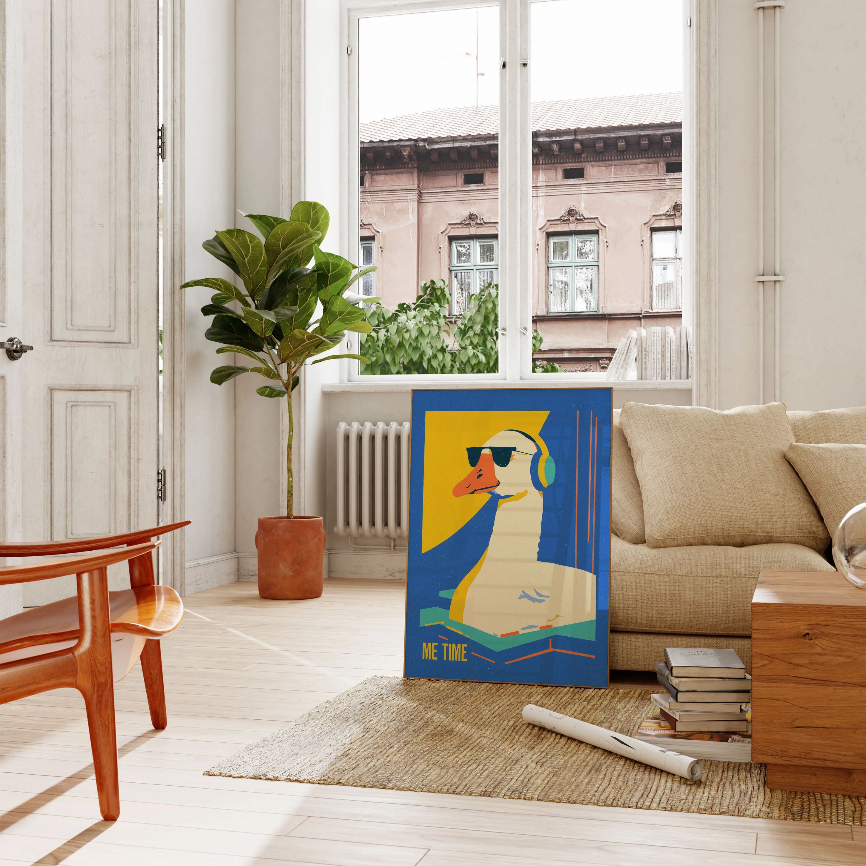 Cool Duck Chilling Poster - Image 2