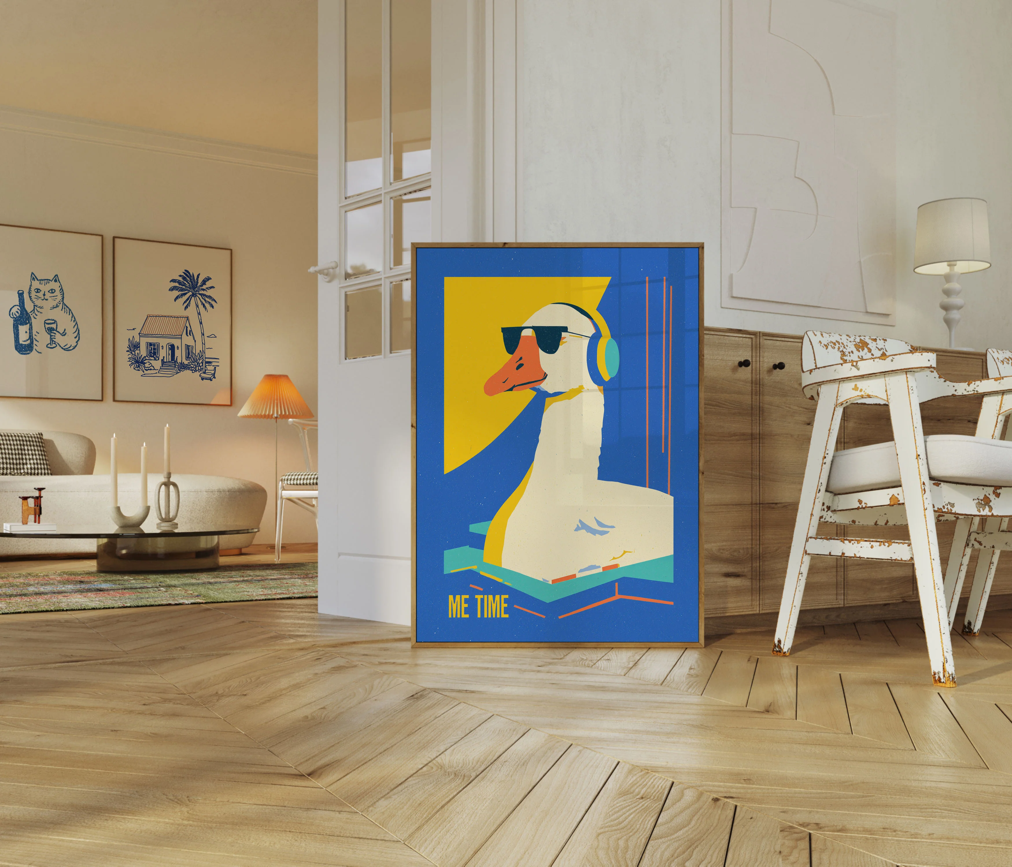 Cool Duck Chilling Poster - Image 5
