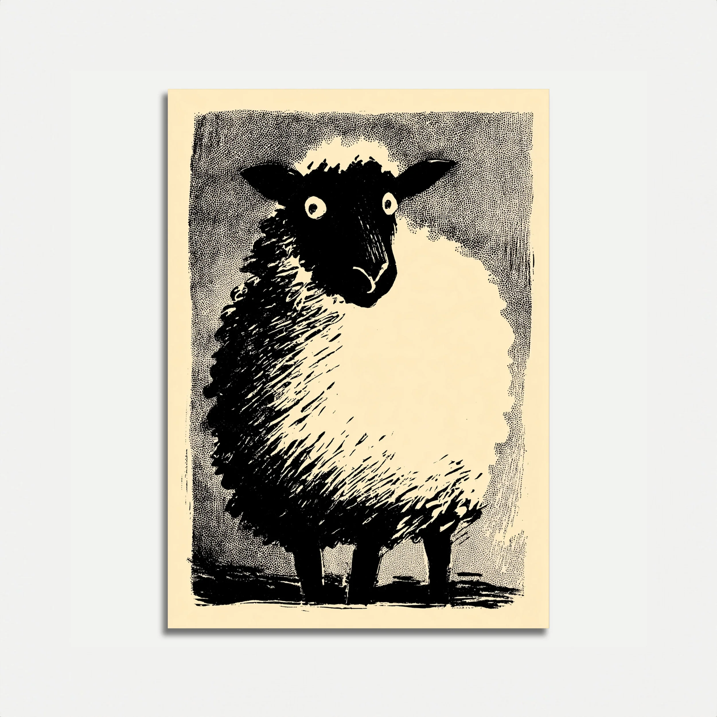 Curious Black Sheep Poster