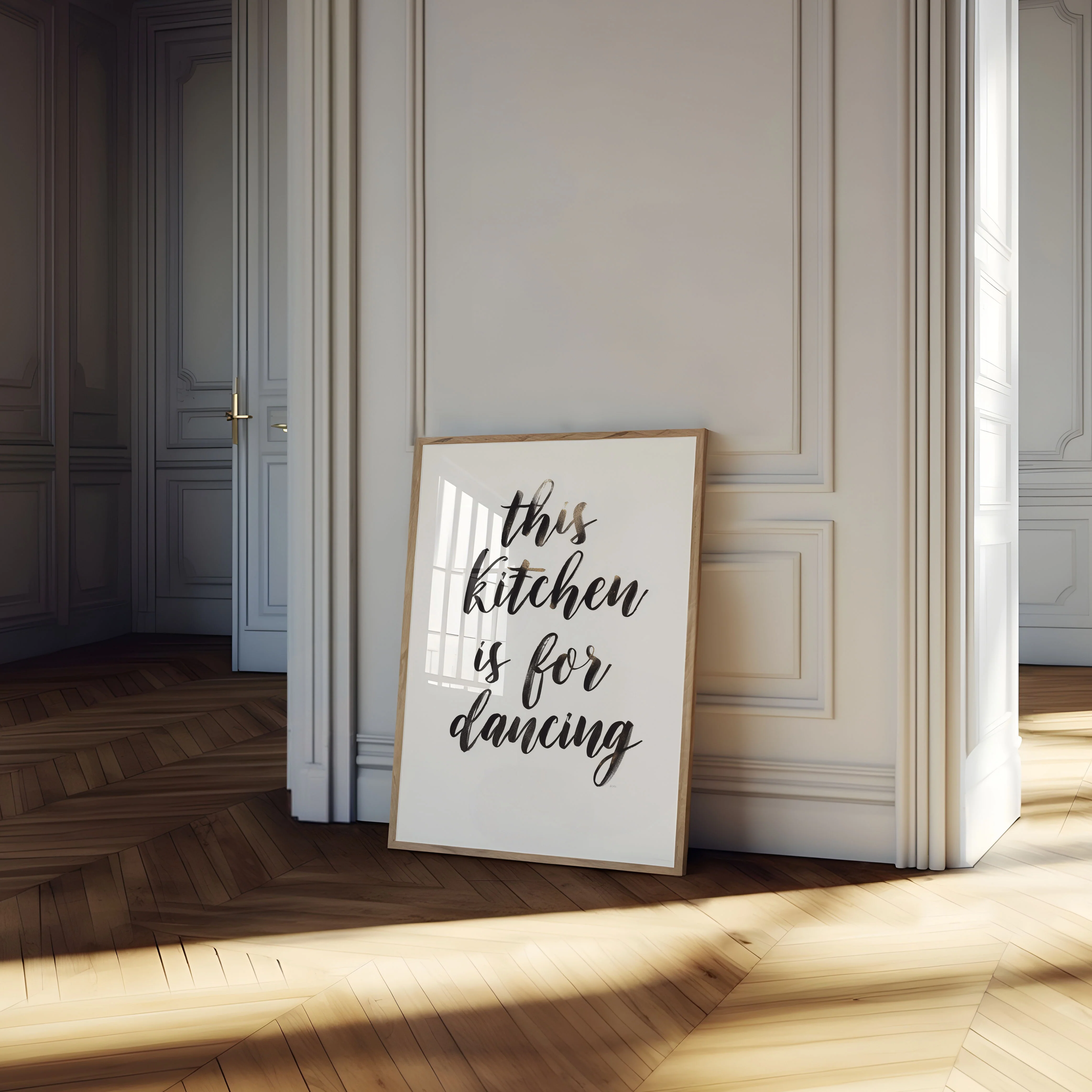 Dancing Kitchen Typography Poster - Image 4