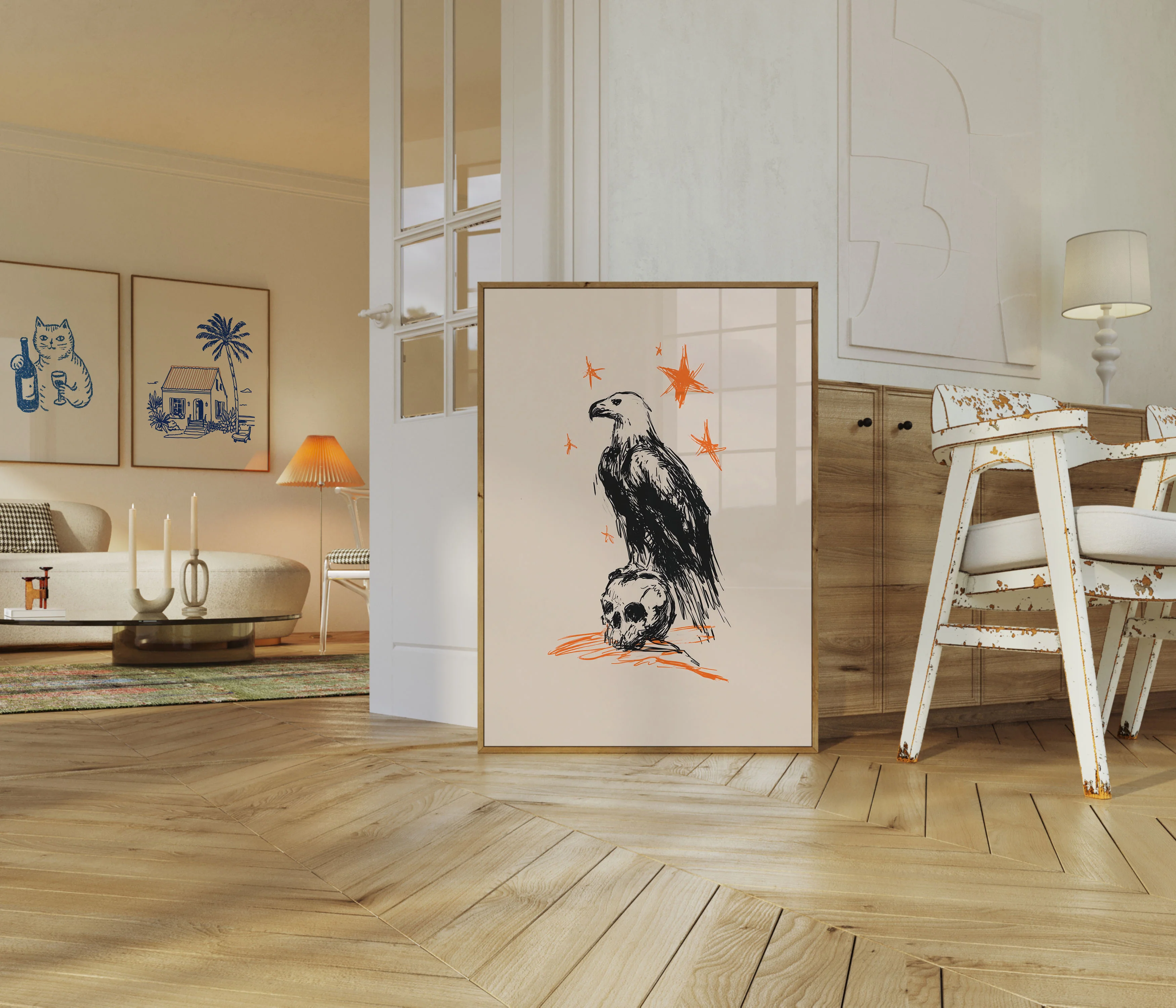 Dark Eagle Skull Poster - Image 5