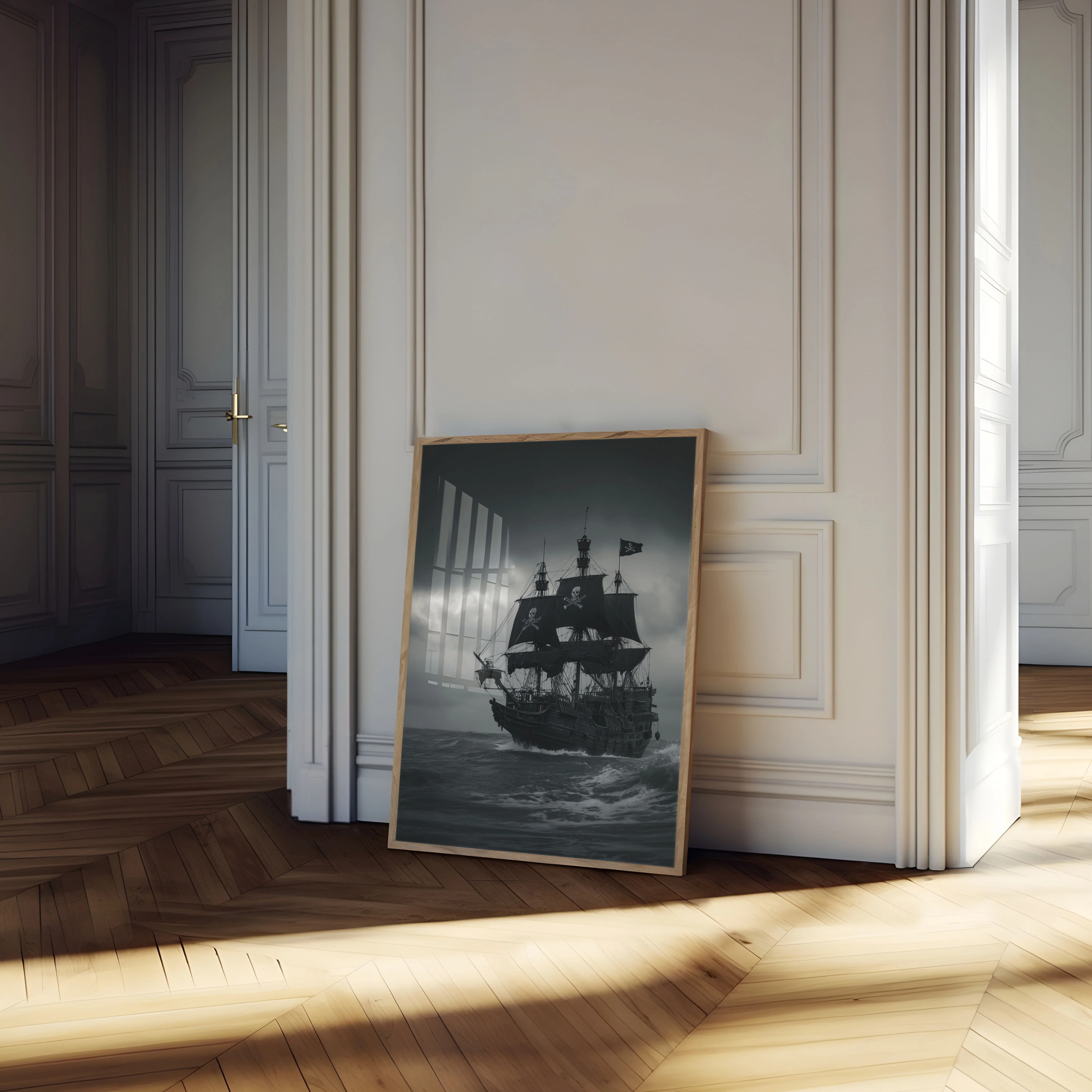 Dark Pirate Ship Sailing Poster - Image 4