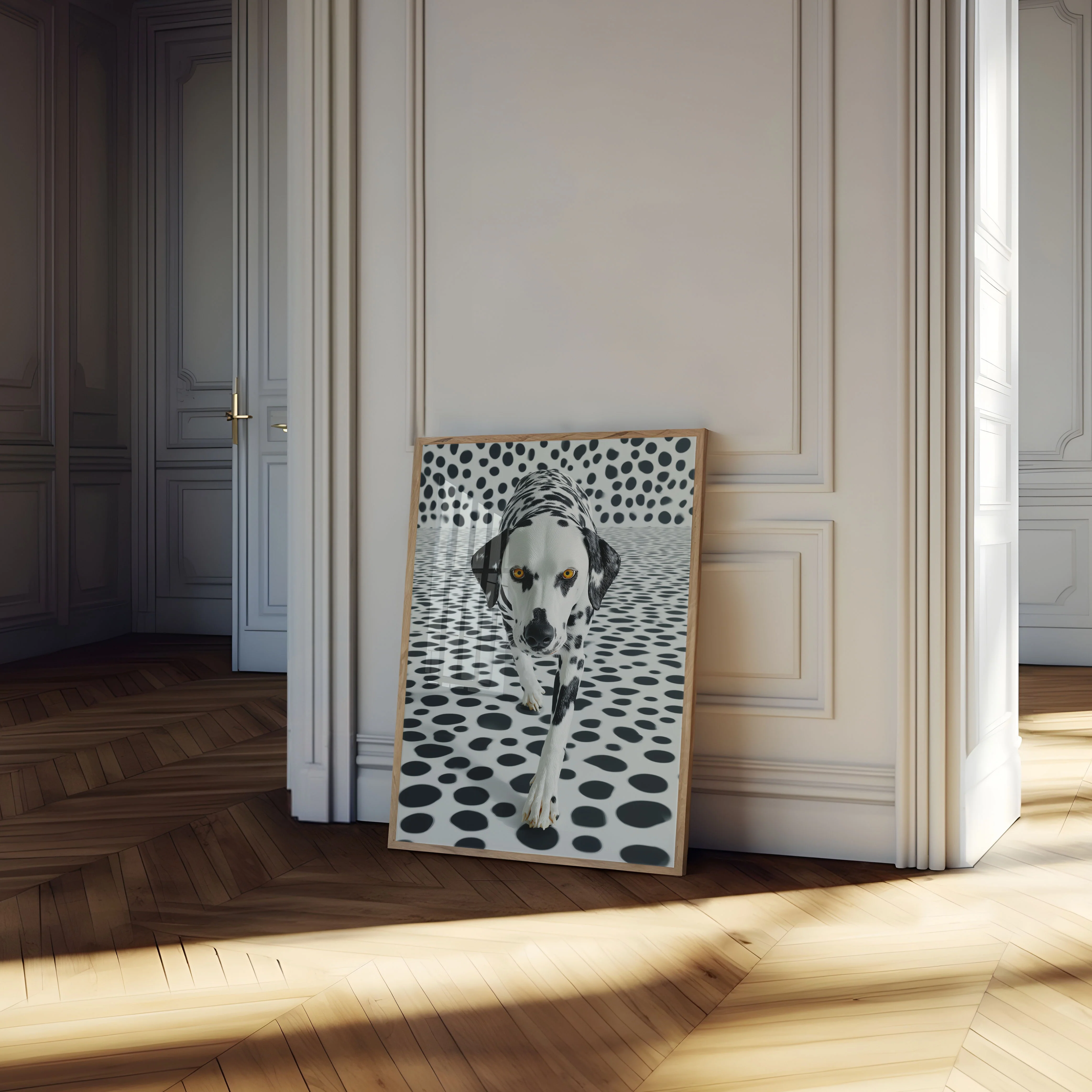 Dotted Dalmatian Optical Illusion Poster - Image 4