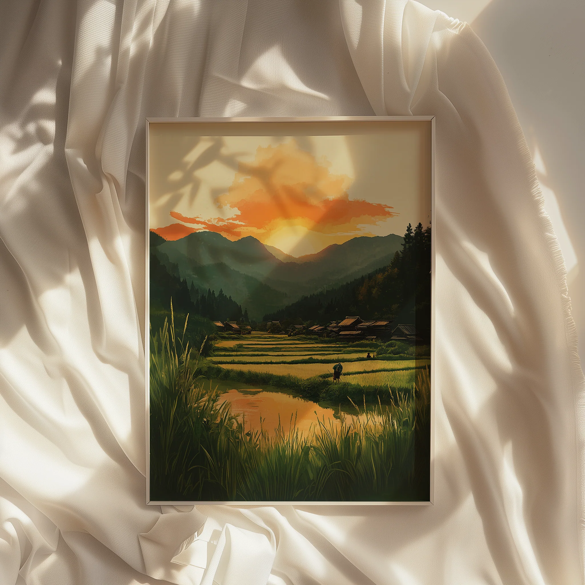Dusk in Rural Japan – Poster - Image 4