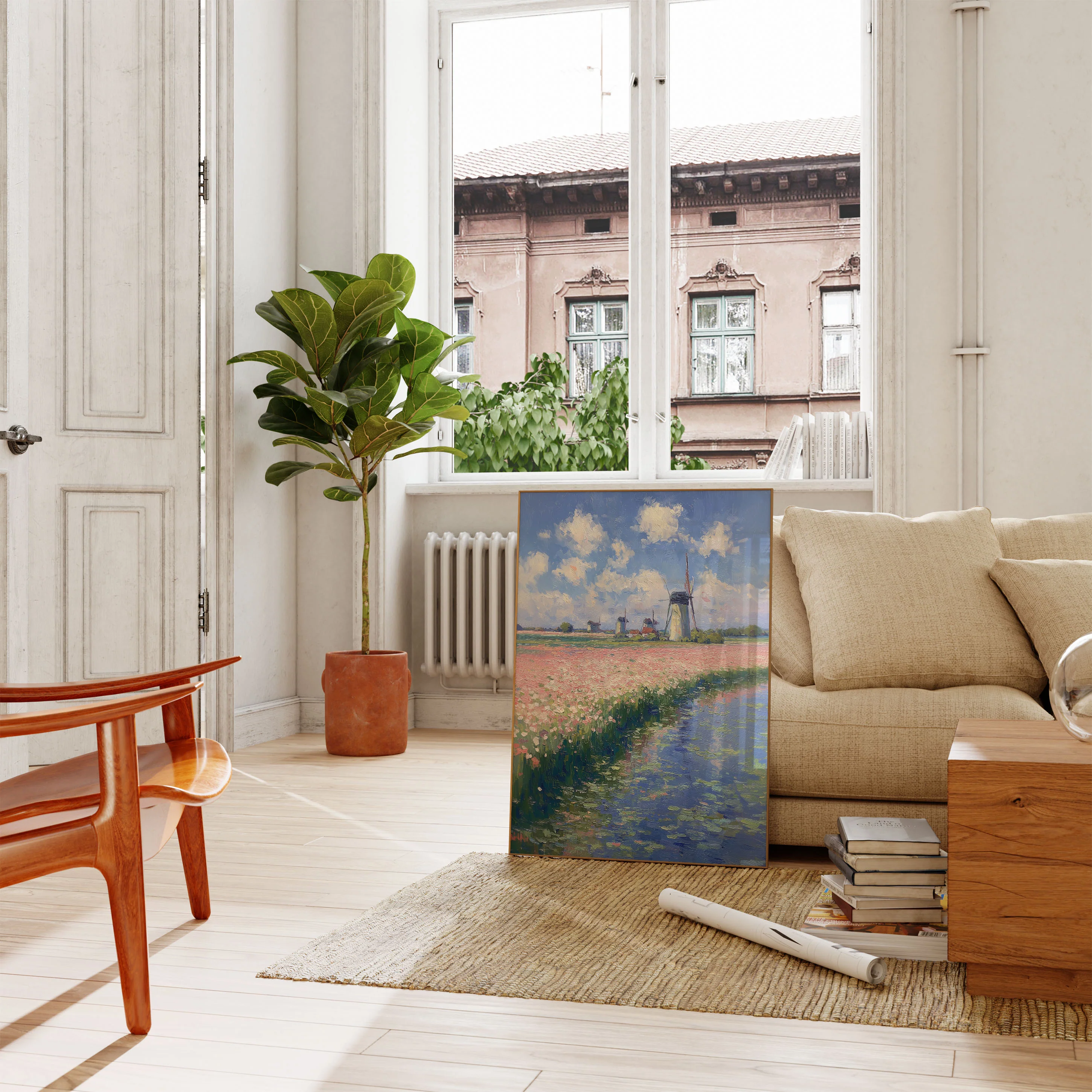 Dutch Windmills and Tulip Fields Poster - Image 2