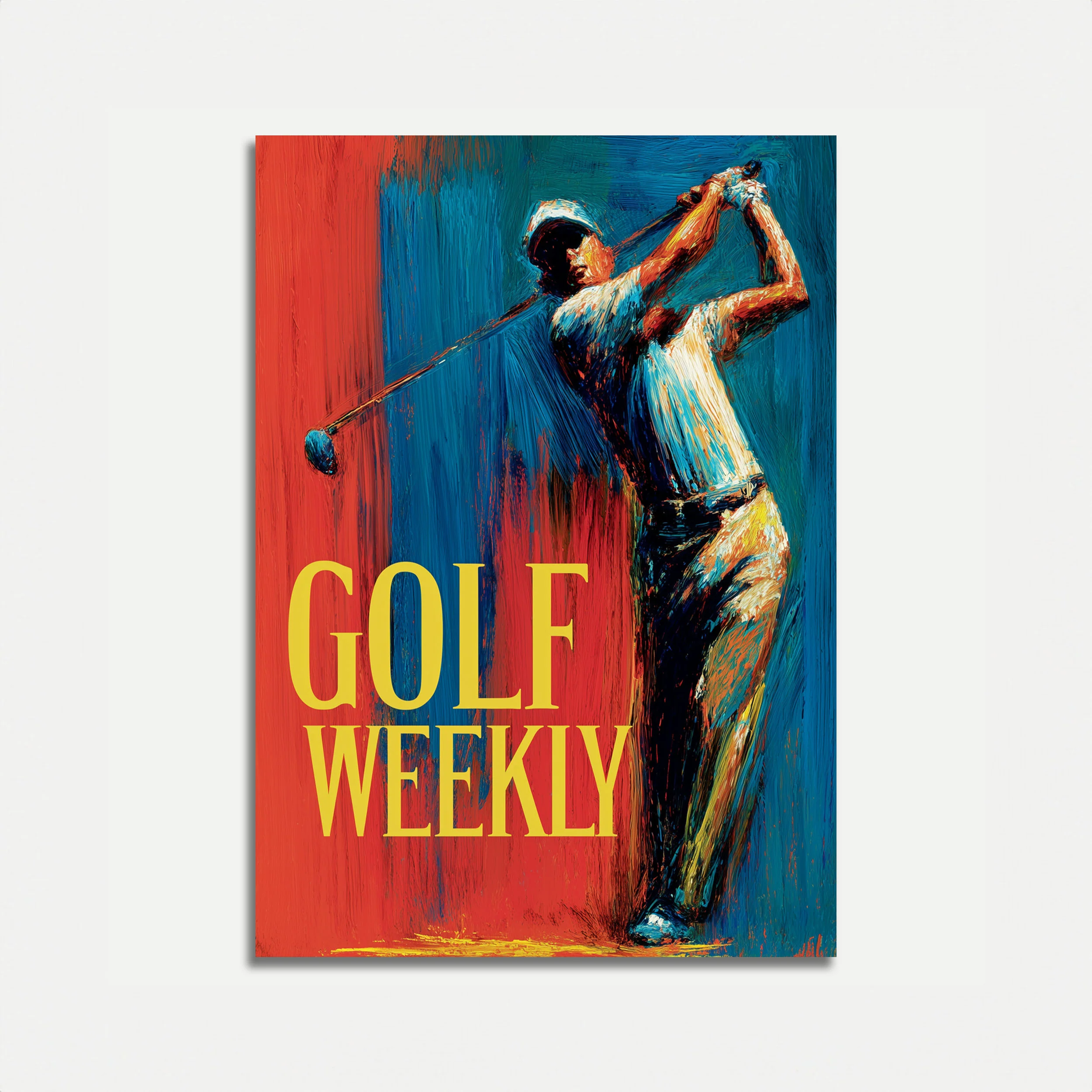 Dynamic Golf Swing Poster