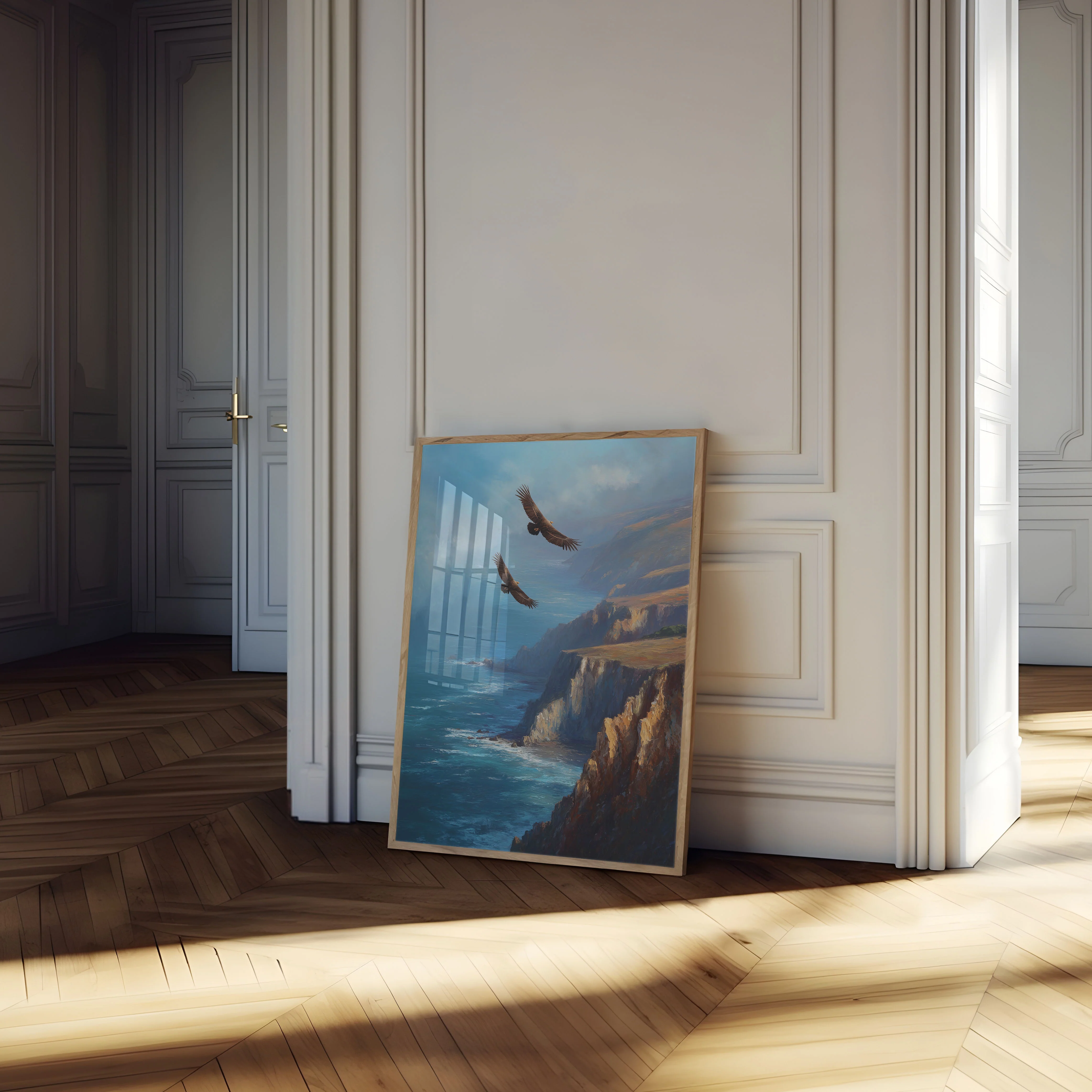 Eagles Over Coastal Cliffs Poster - Image 4