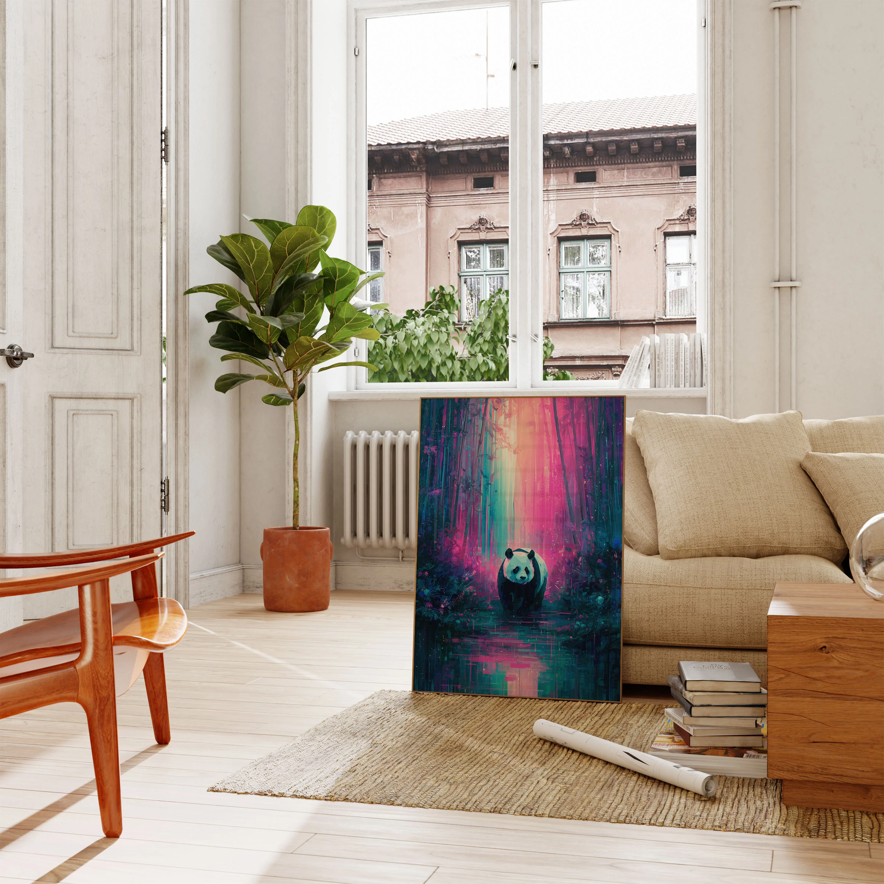 Enchanted Panda Forest Poster - Image 2