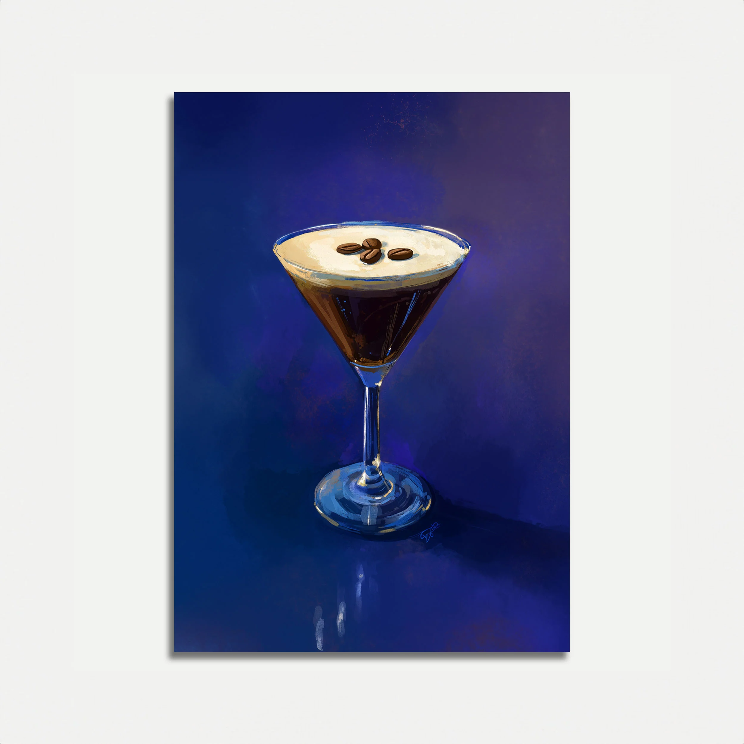 Espresso Martini Elegance Poster