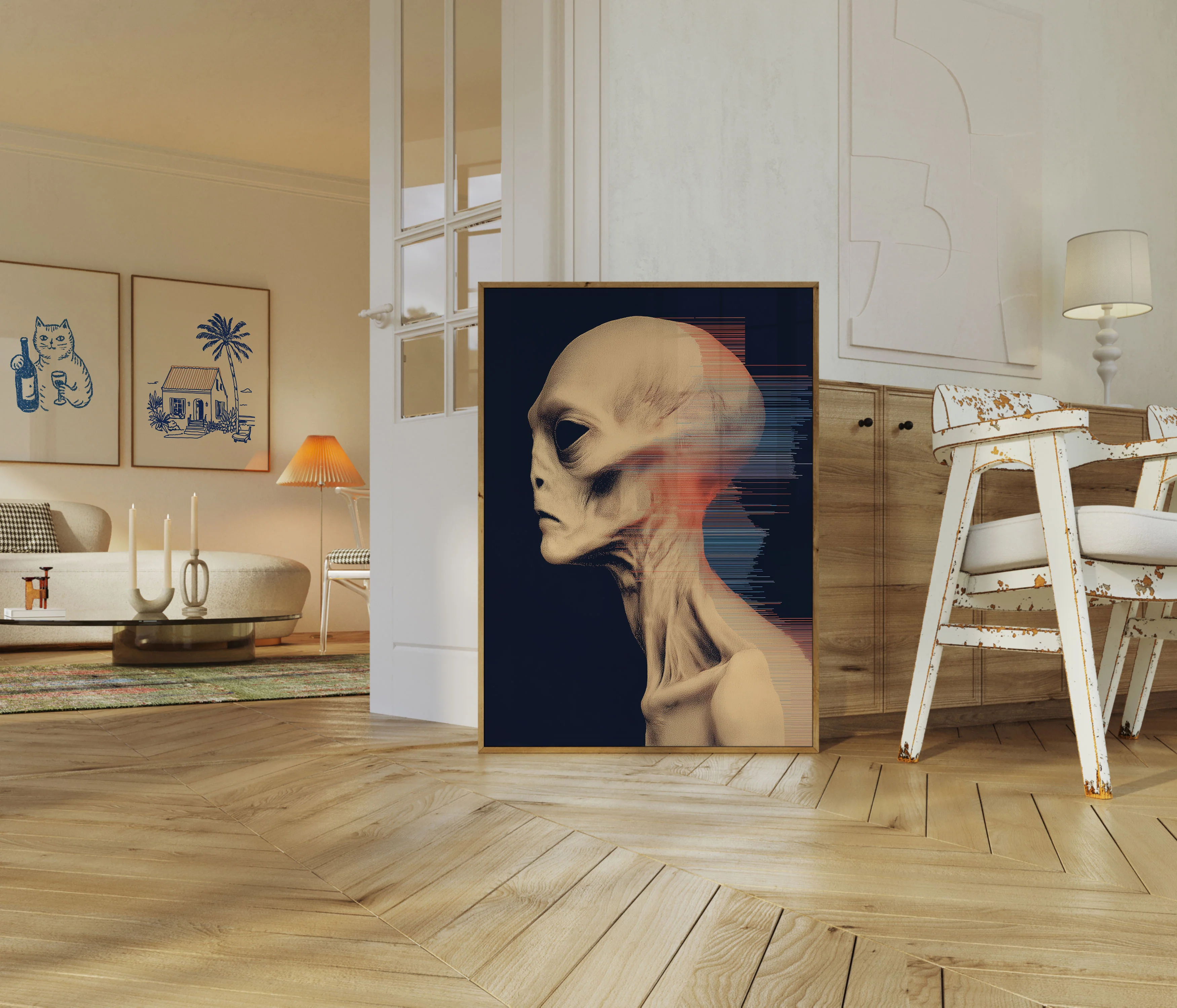 Extraterrestrial Glitch Alien Poster - Image 5