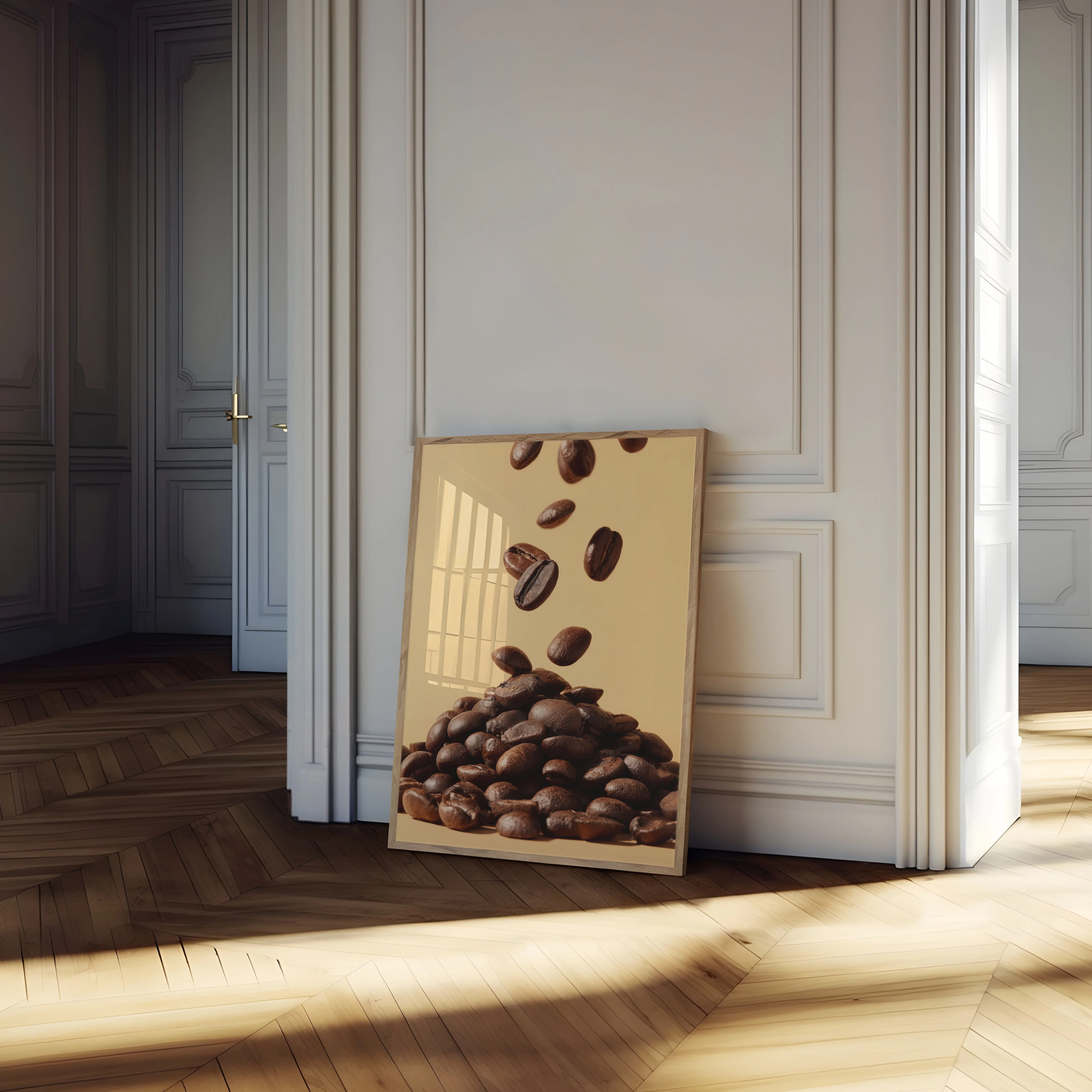 Falling Coffee Beans Poster - Image 4