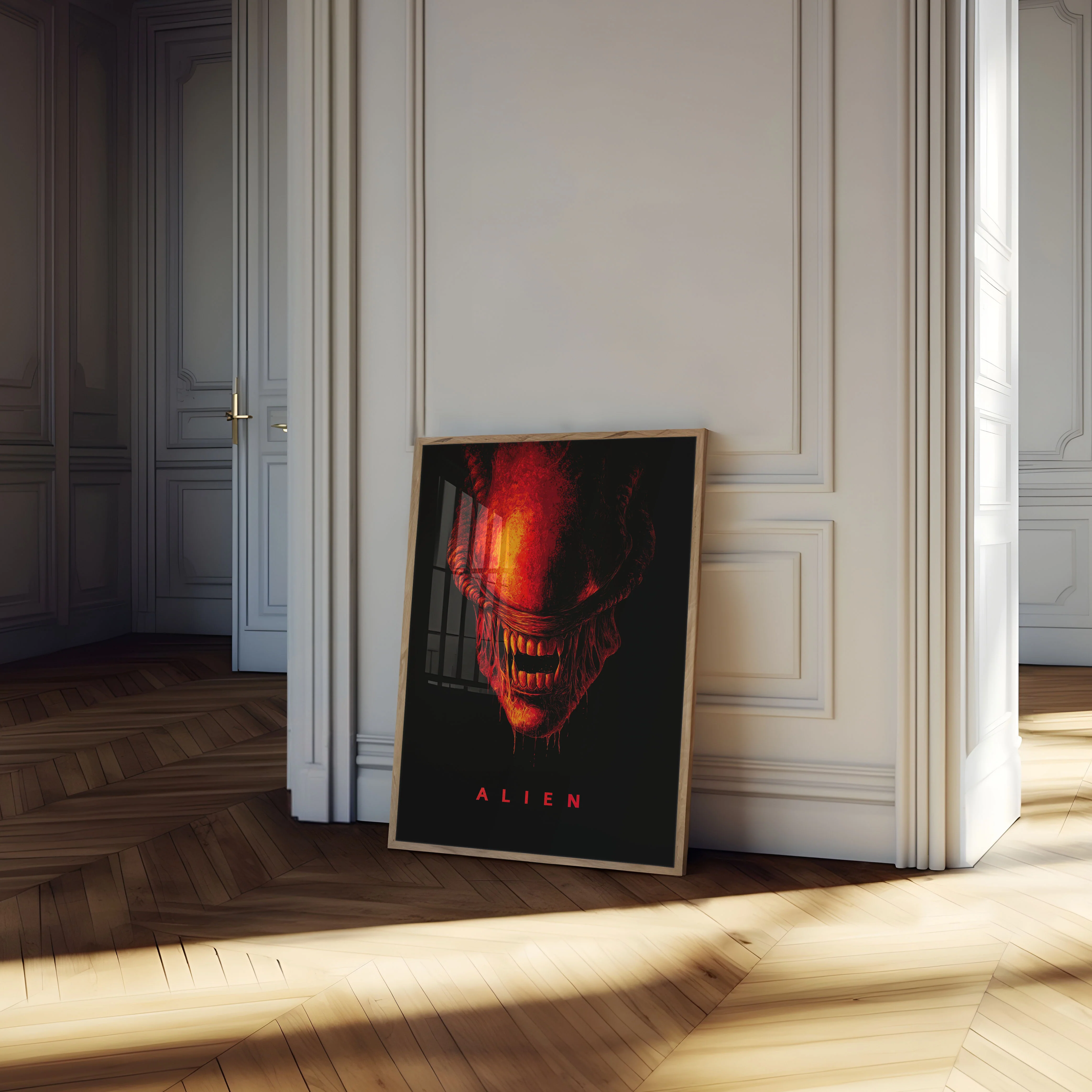Fiery Alien Monster Poster - Image 4