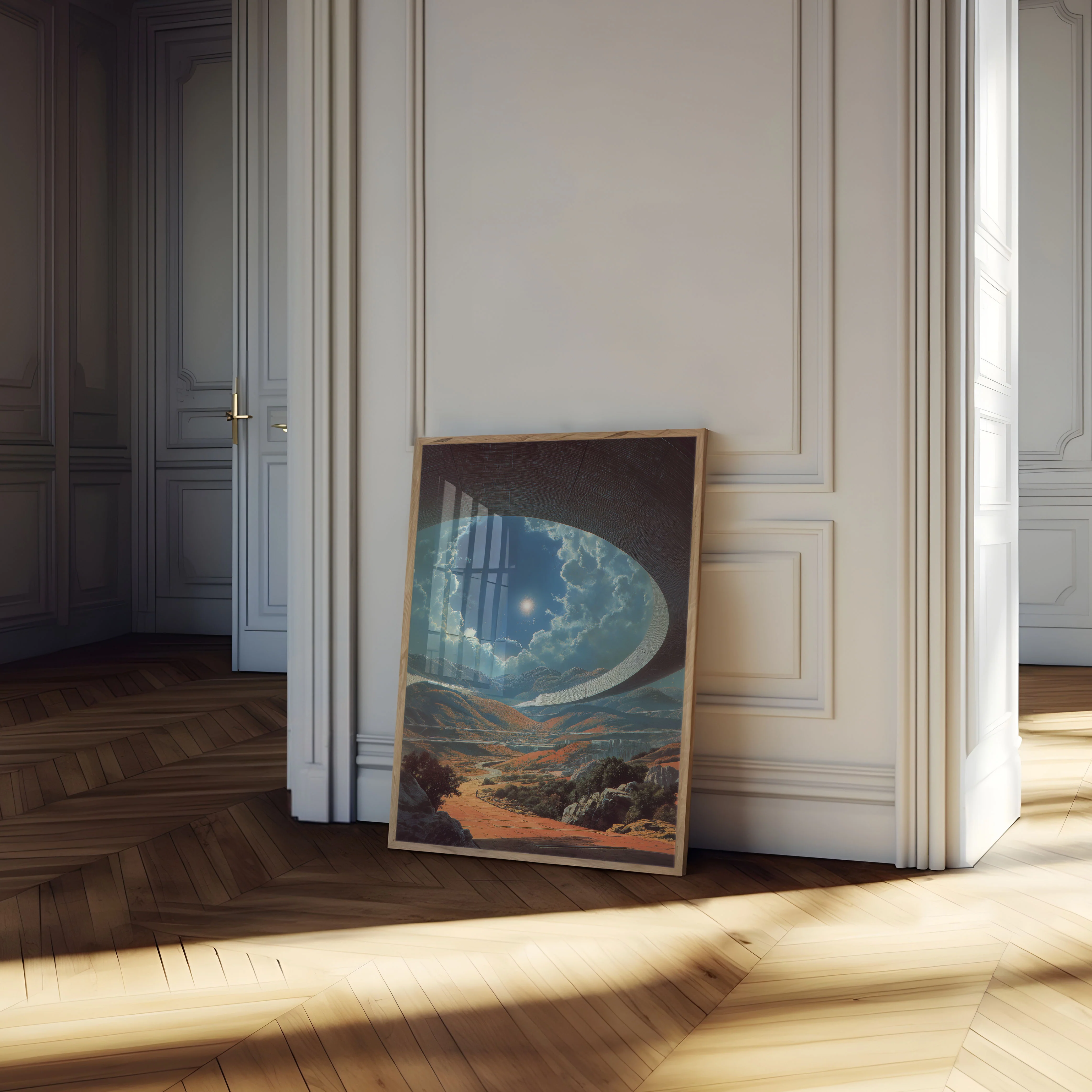 Futuristic Landscape Through Dome Poster - Image 4