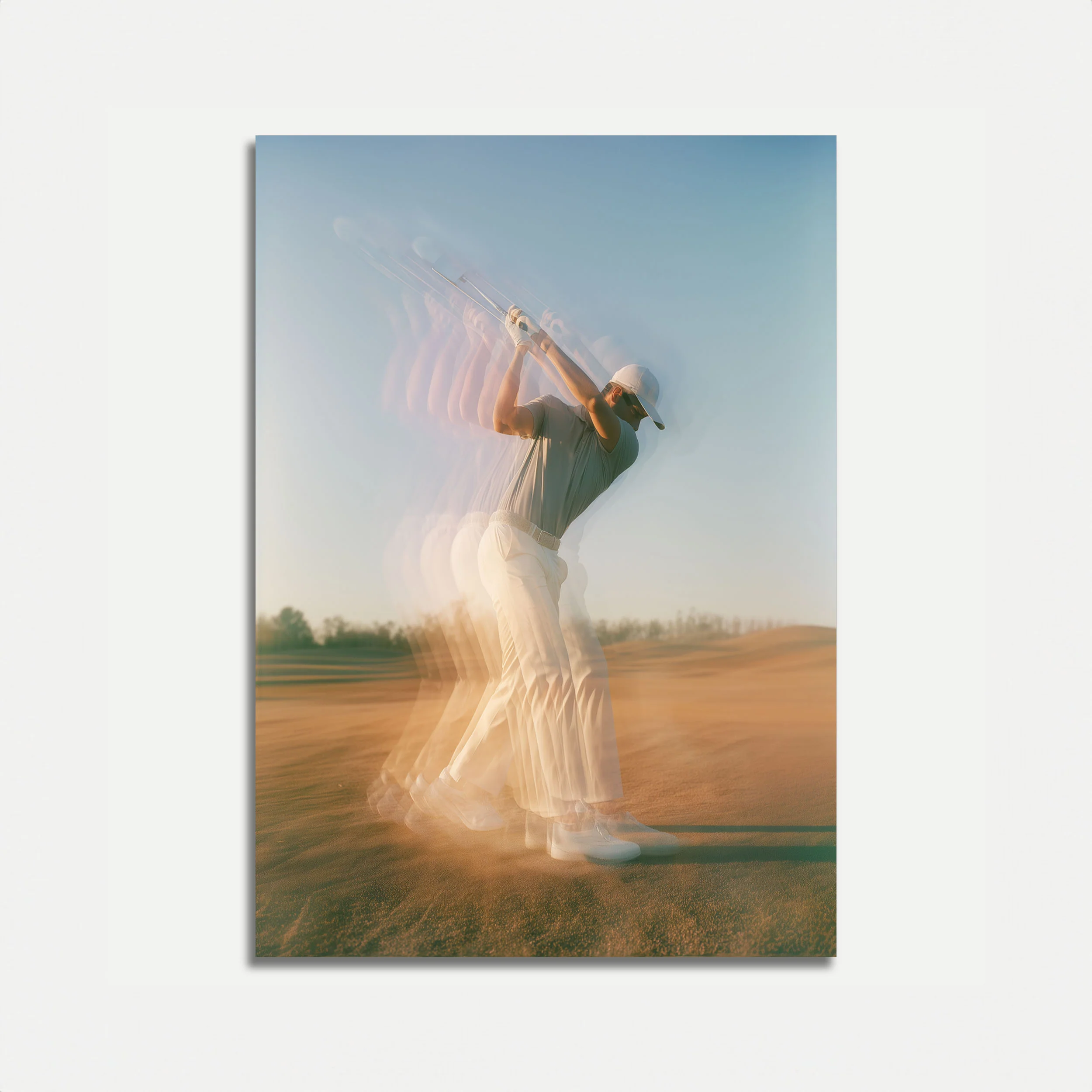 Golf Swing Motion Blur Poster