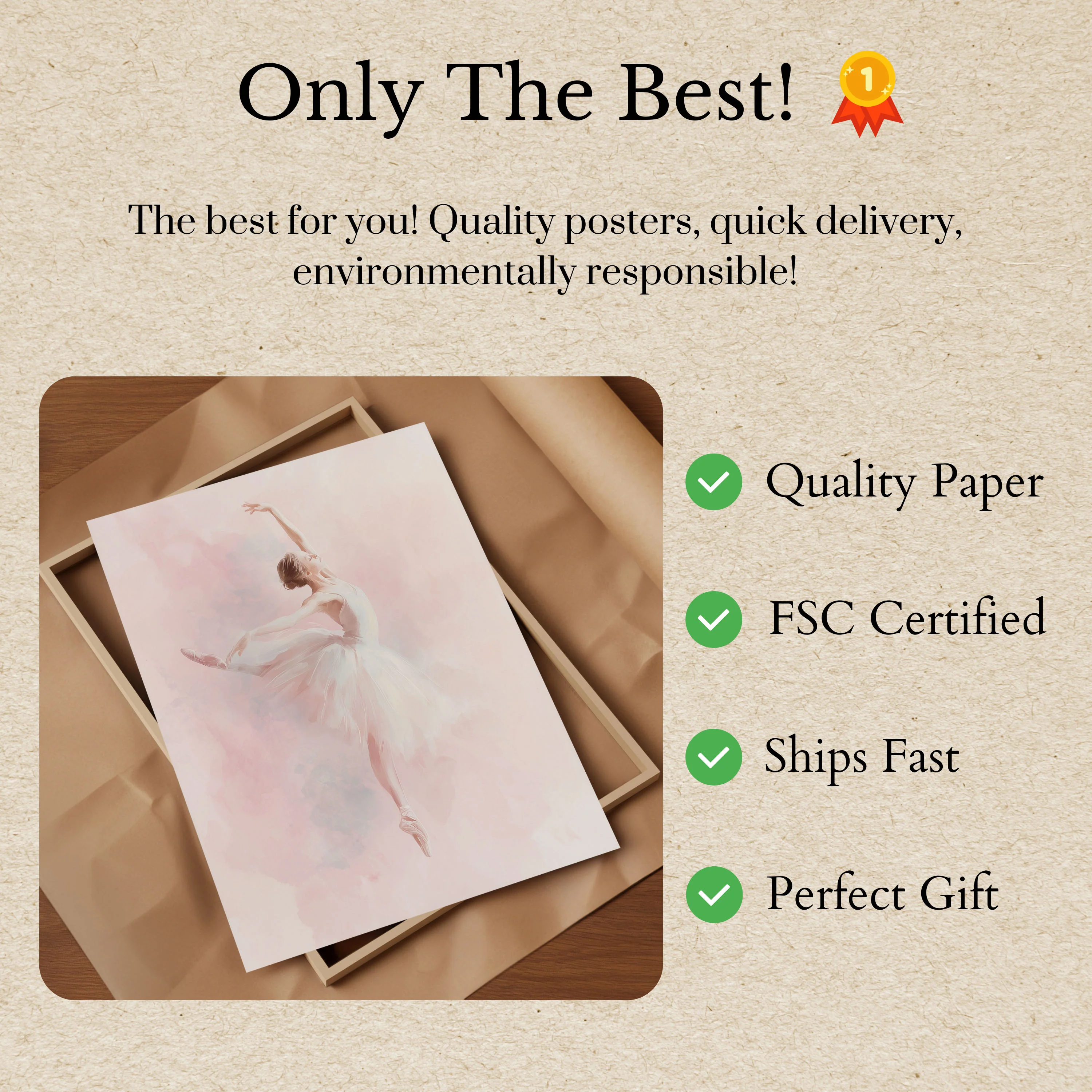 Graceful Ballet Dance Poster - Image 3