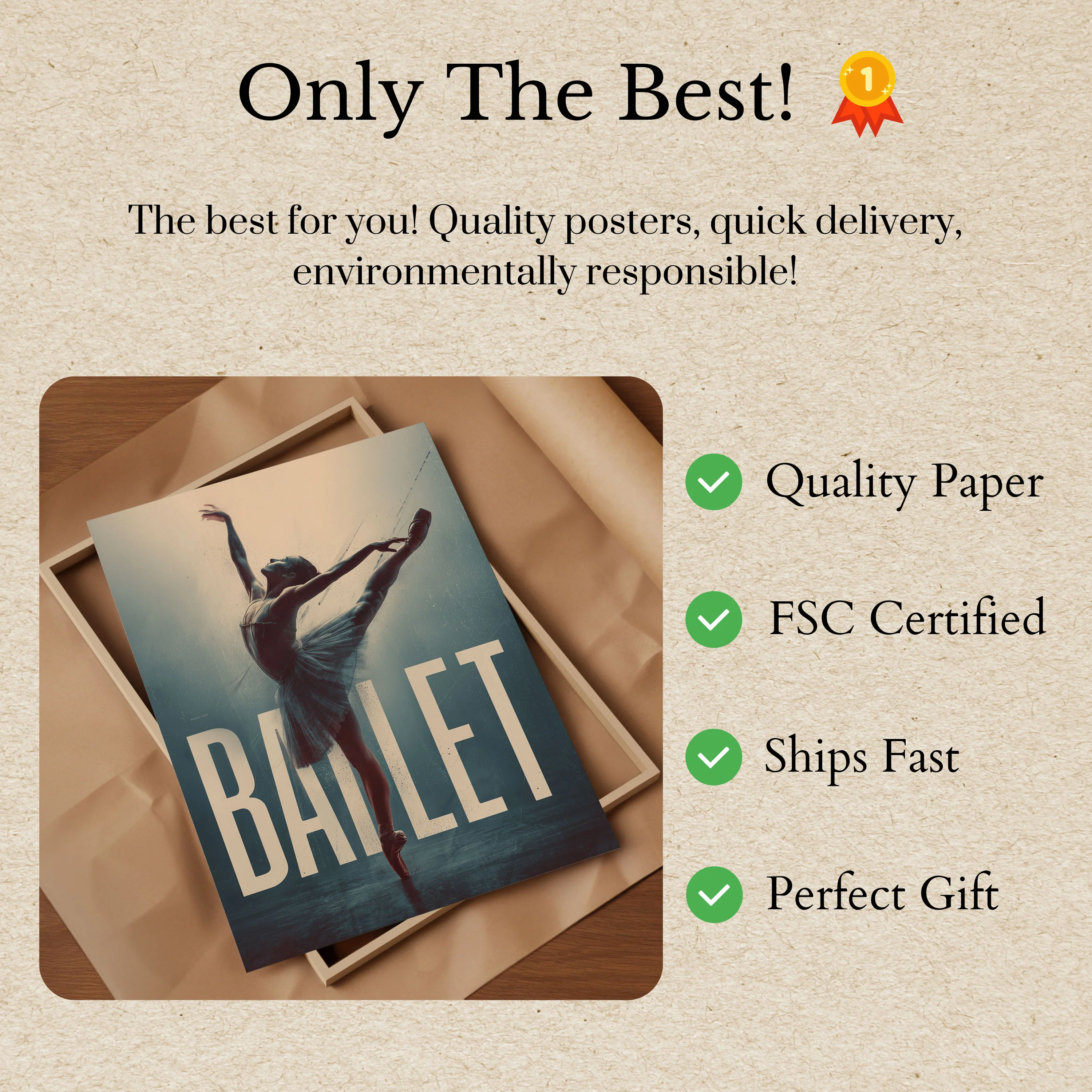 Graceful Ballet Dance Poster - Image 3