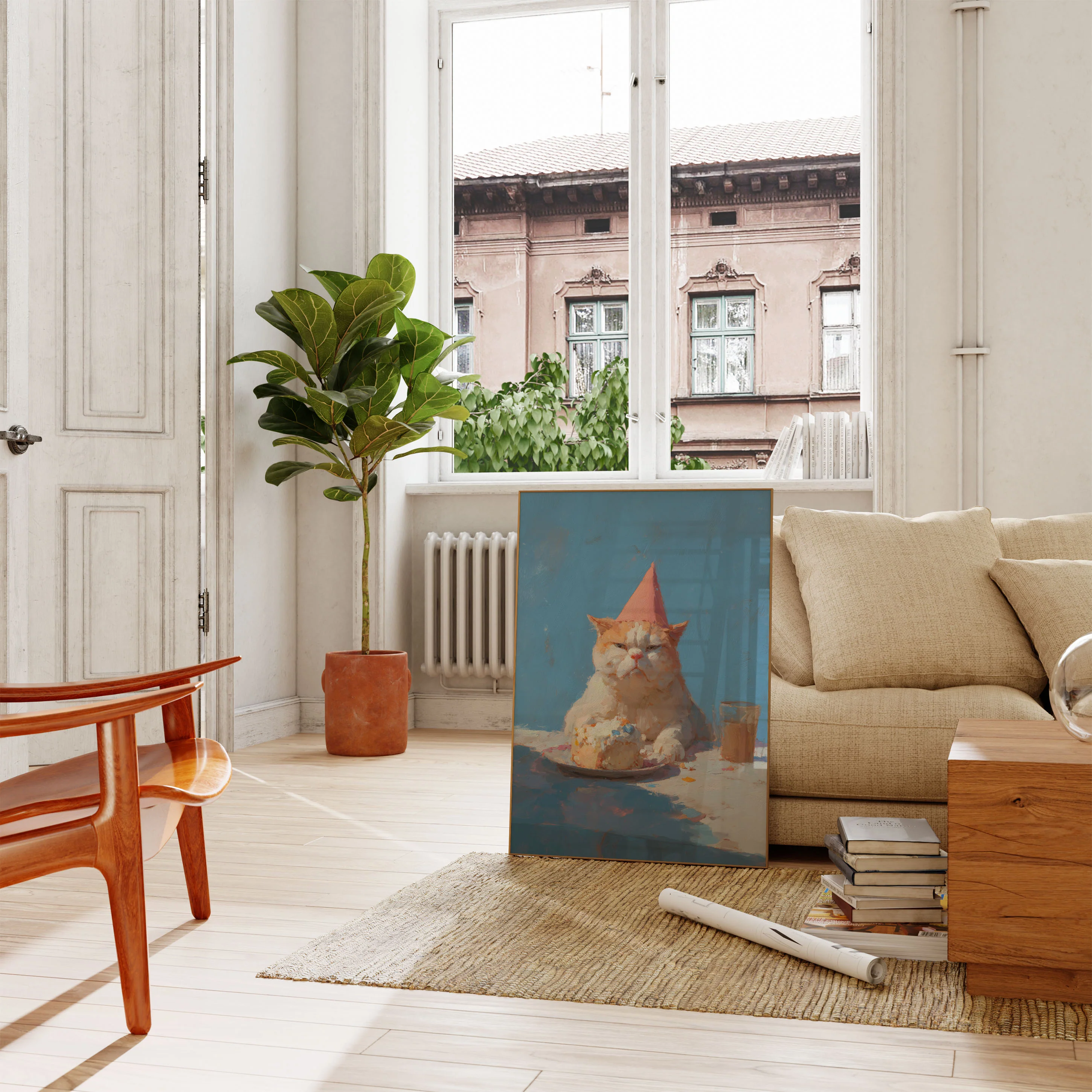 Grumpy Birthday Cat Poster - Image 2