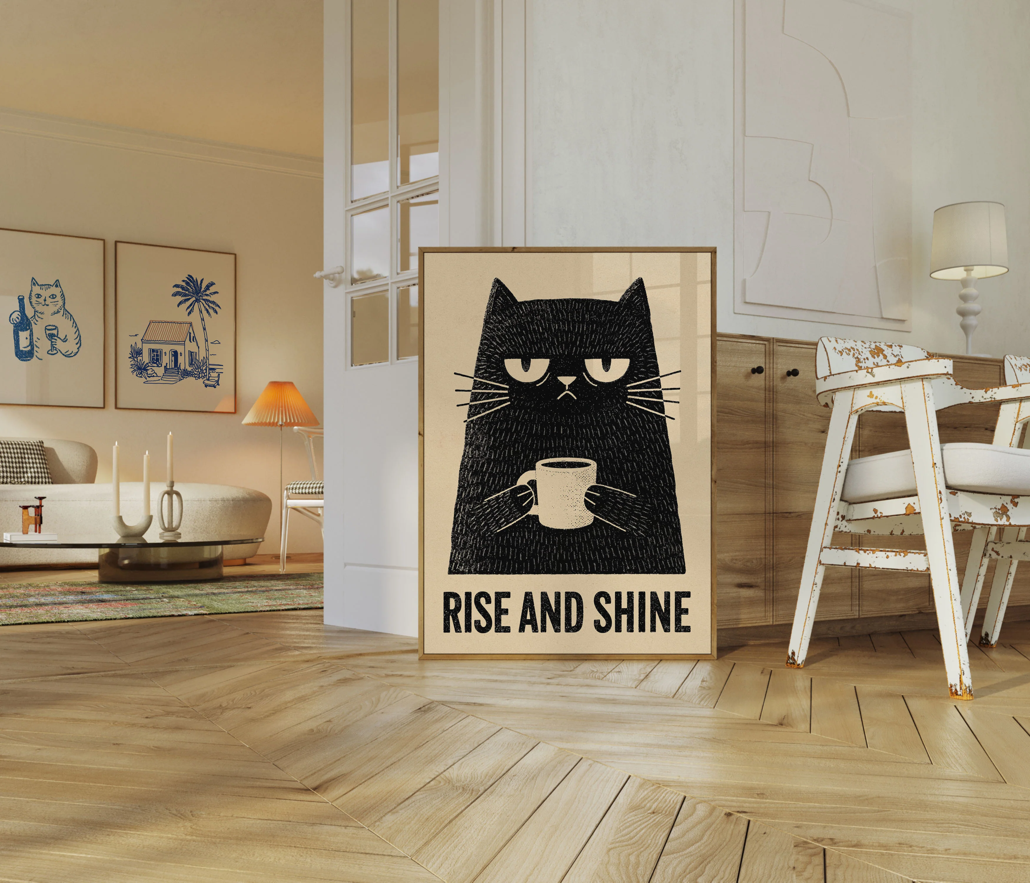 Grumpy Cat Coffee Morning Poster - Image 5