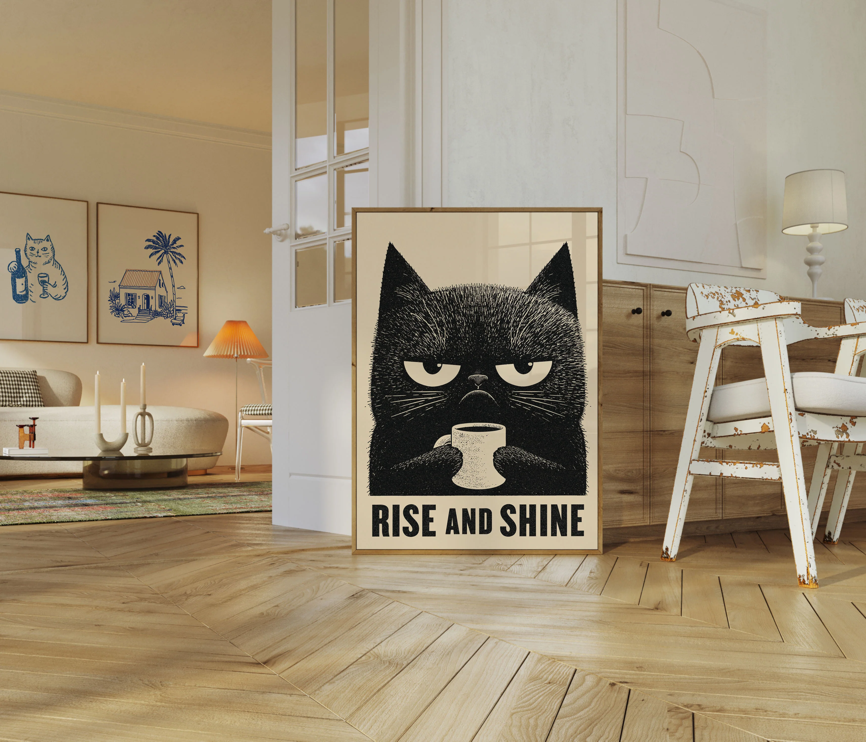 Grumpy Cat Coffee Morning Poster - Image 5