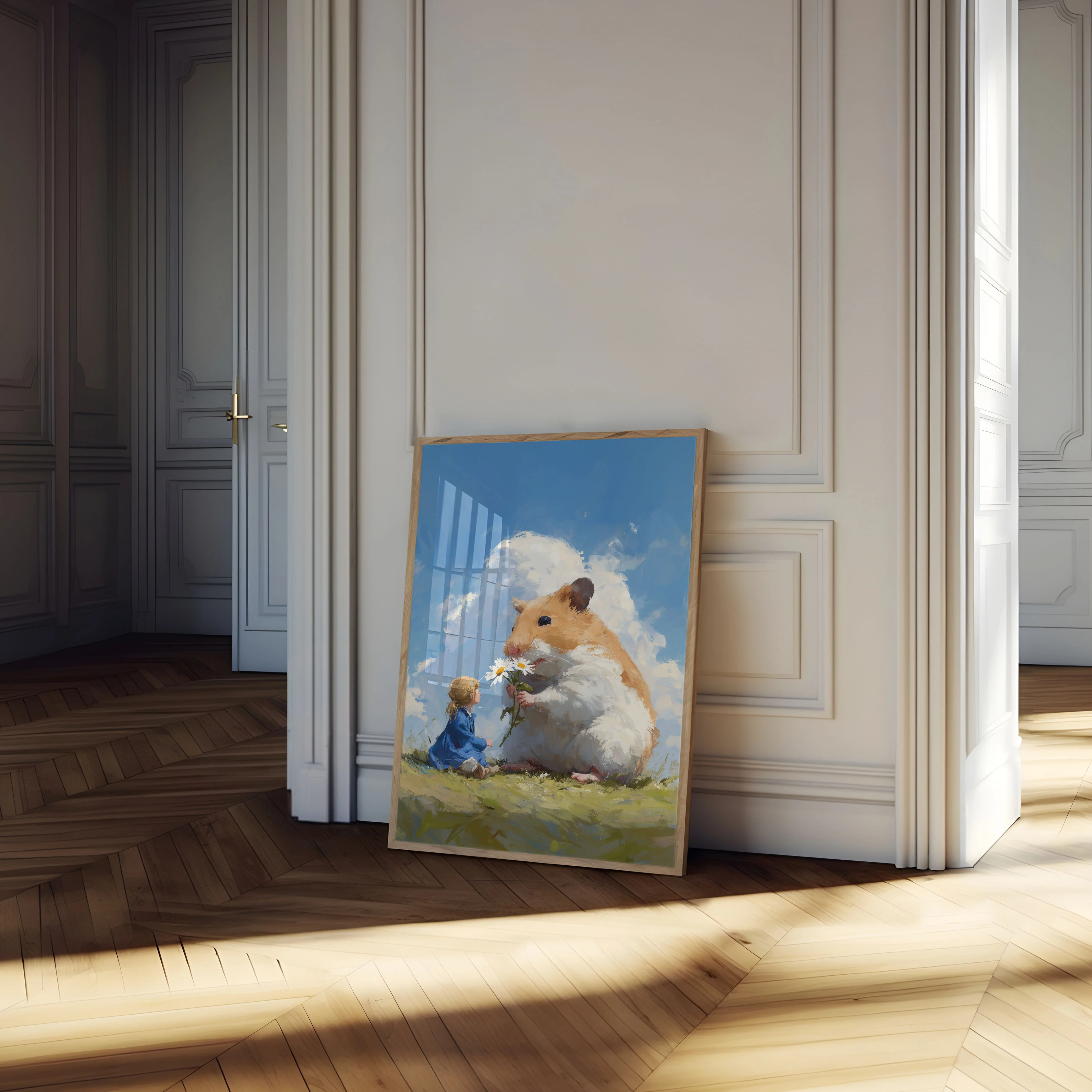 Hamster Daisy Delight Poster - Image 4