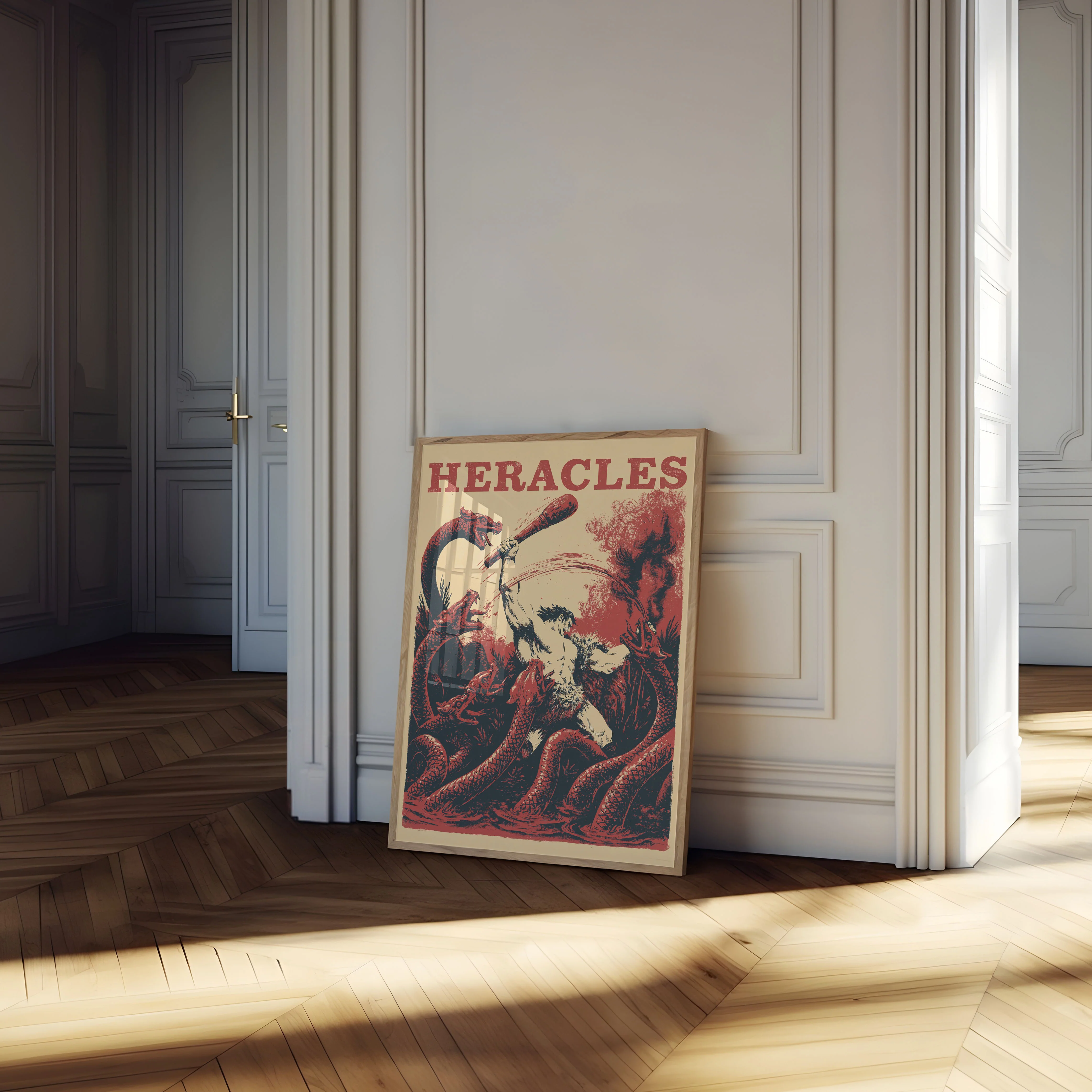 Heracles Battling Hydra Poster - Image 4